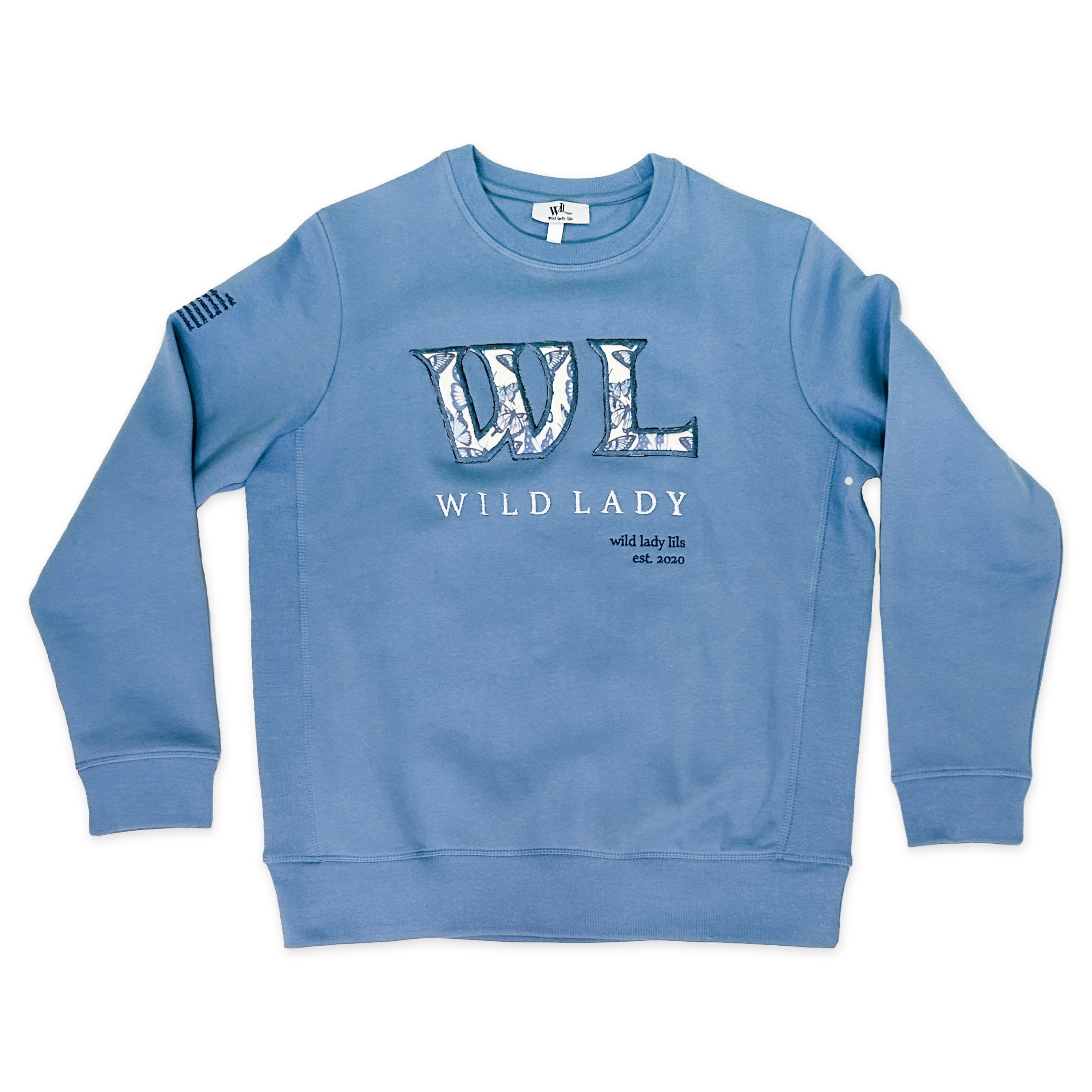 Wild Lady Unisex Sweatshirt In Cloudy Blue Medium Wild Lady Lils