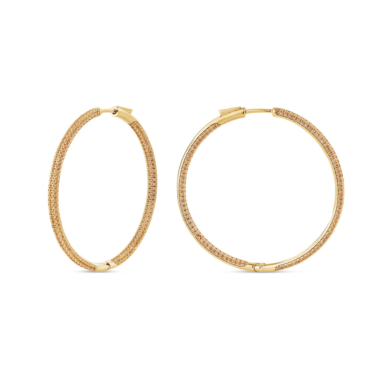 Sally Skoufis Women's Pursuit Pave Hoops With Man Made Cz Diamond Stimulant In Sterling Silver & 18k Gold Vermeil In Gold