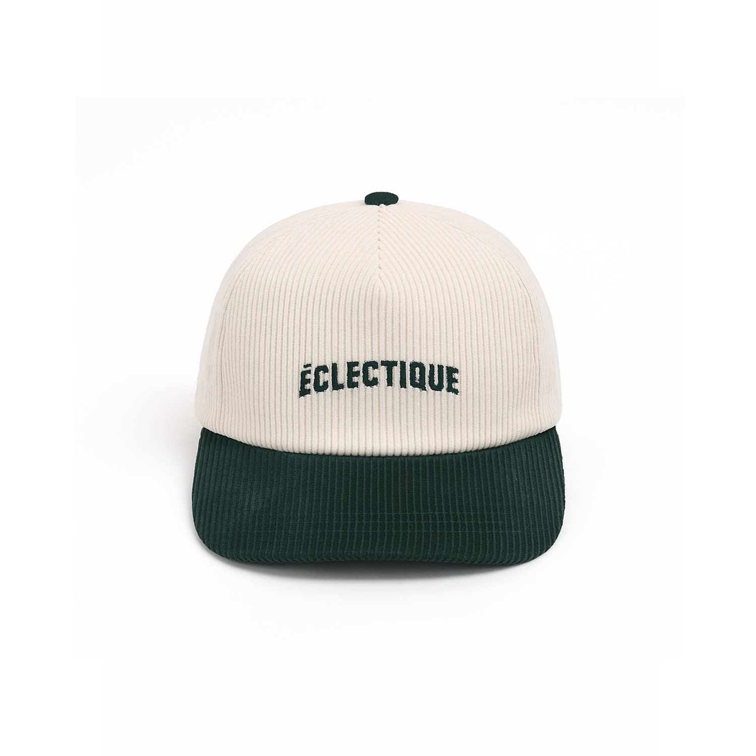 Éclectique Men's Neutrals / Green Green & Natural Snapback In Green