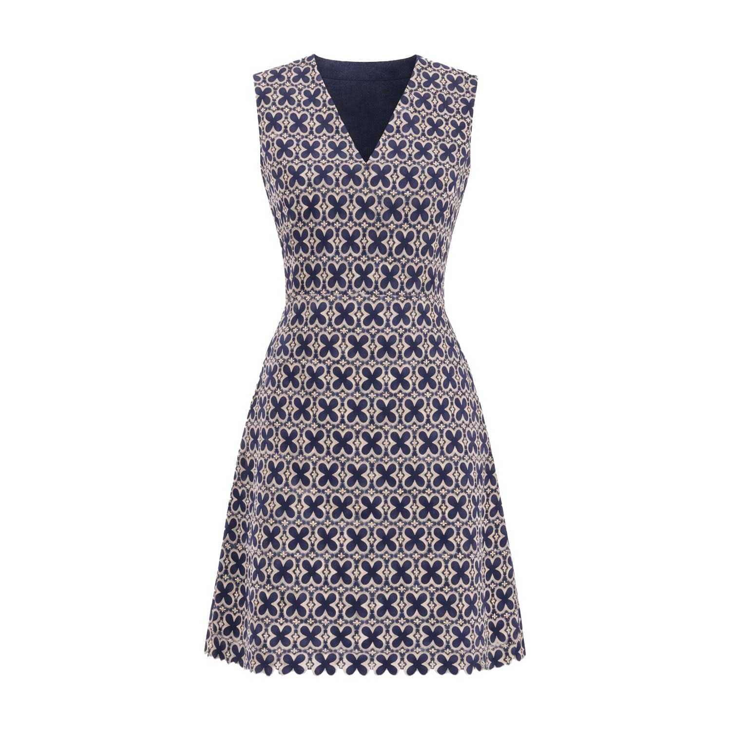 Women&rsquo;s Blue Violet - Embroidered Mini Dress | Extra Small | Mavlo
