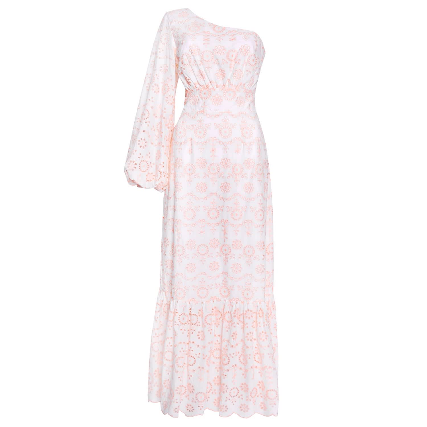 white colour maxi dress