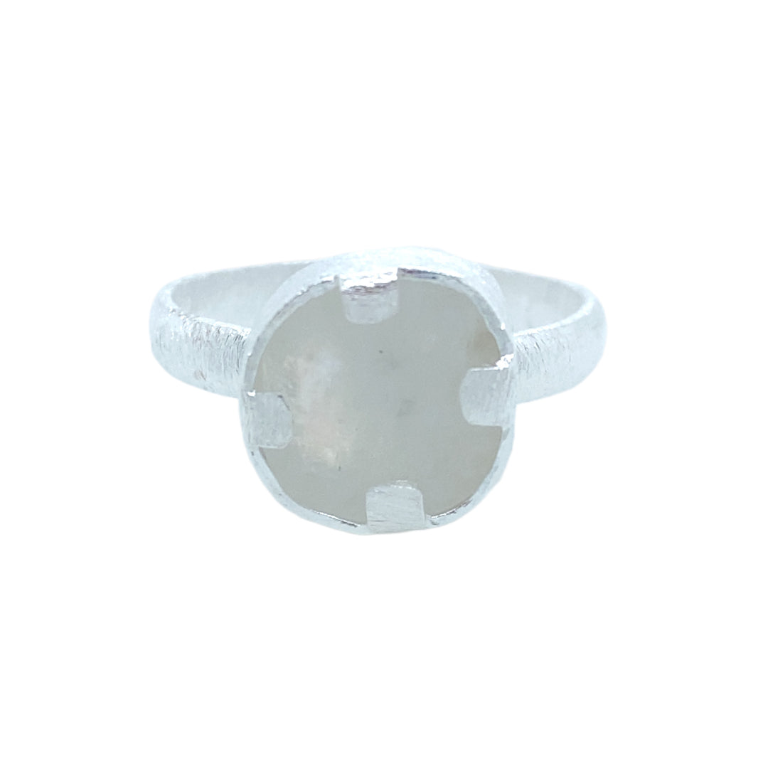 Women’s White Serenity Ring In Moonstone Gem Bazaar Jewellery