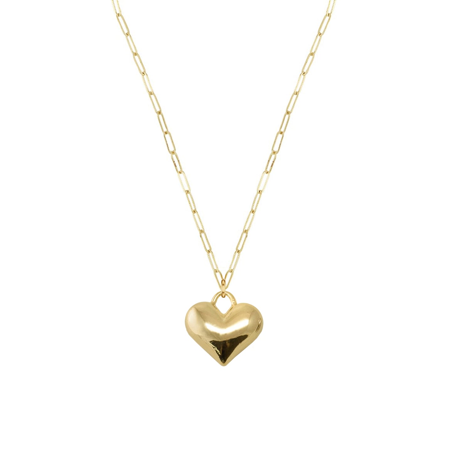 Adriana Pappas Designs Women's Gold Heart Padlock Necklace In Gold