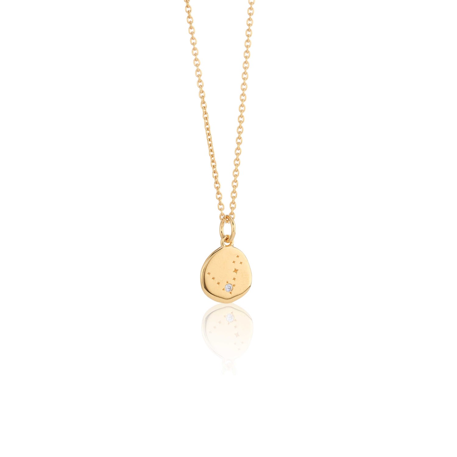 Auree Jewellery Women's Inari Zodiac Pisces Gold Vermeil Necklace
