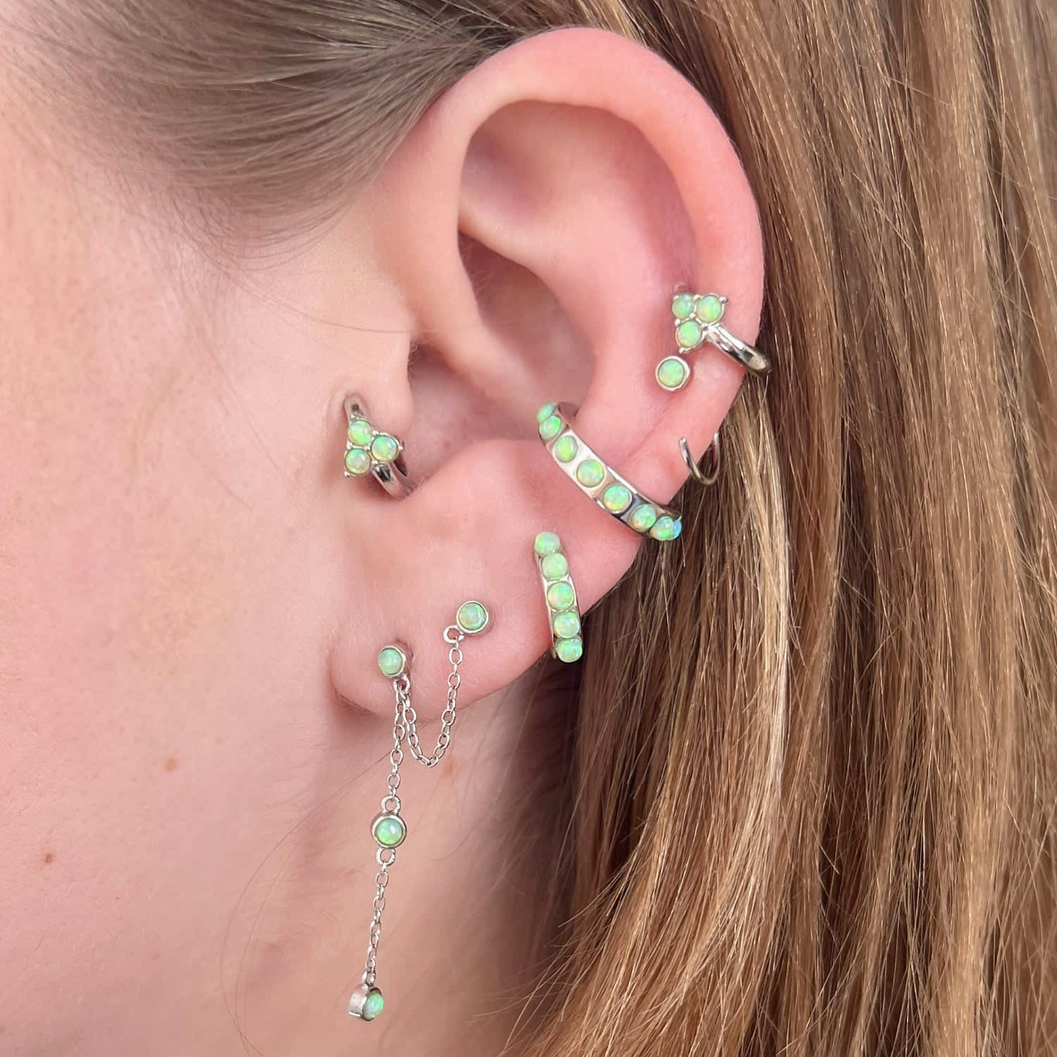Lime green opal deals