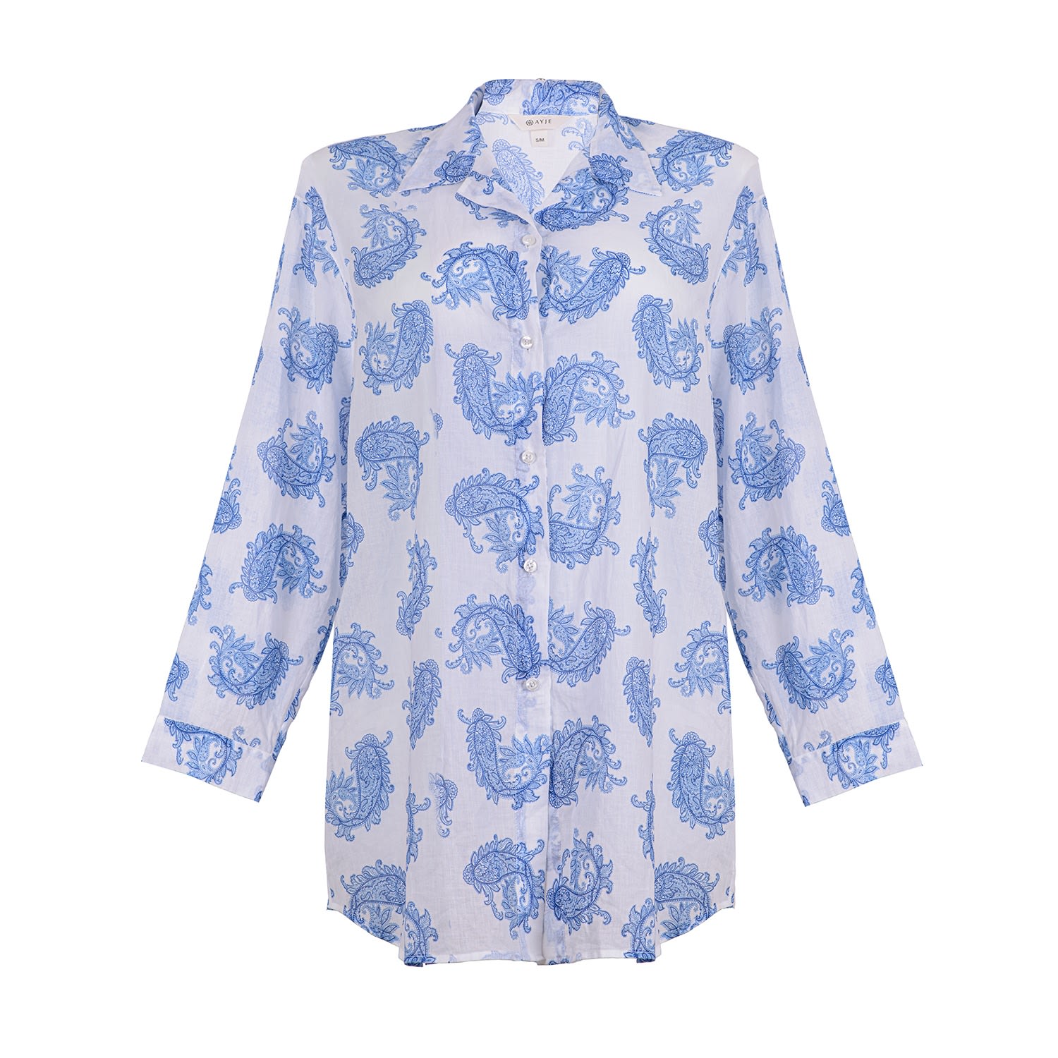 Women’s Sophia Shirt Blue Printed S/M Ayje