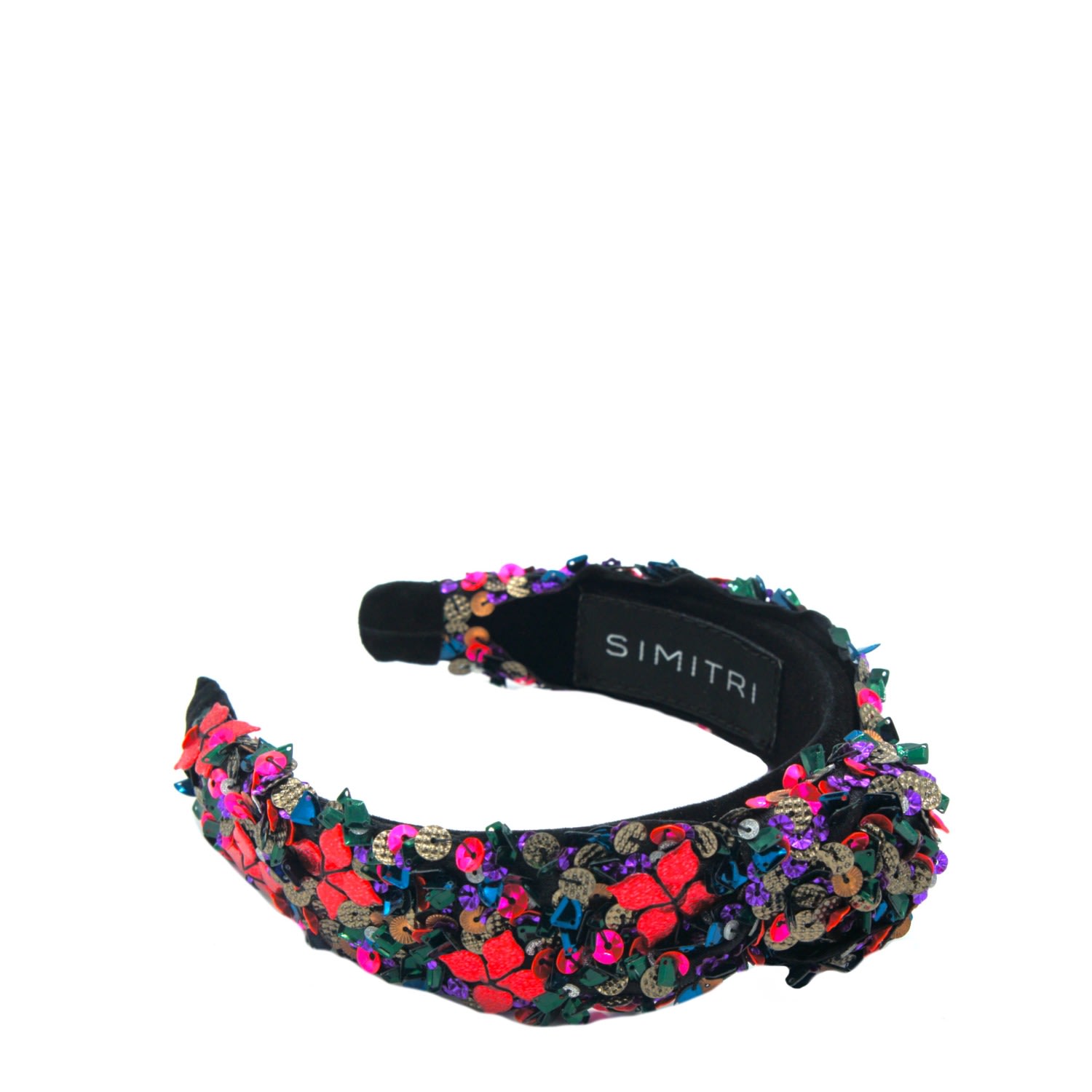 Women's Pink Floral Kitsch Knotted Headband | Simitri