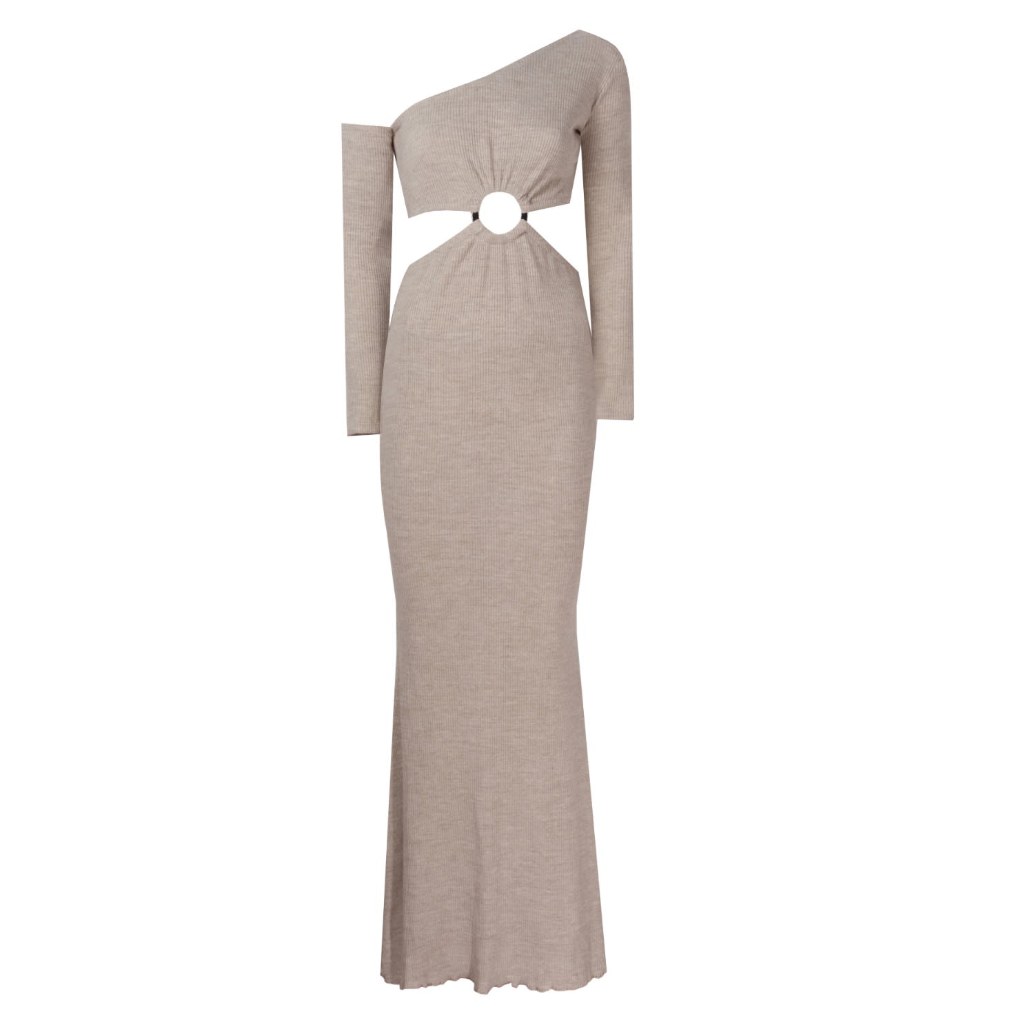 Nalè Women's Neutrals Off-shoulder Dress With Cutout - Cream In White