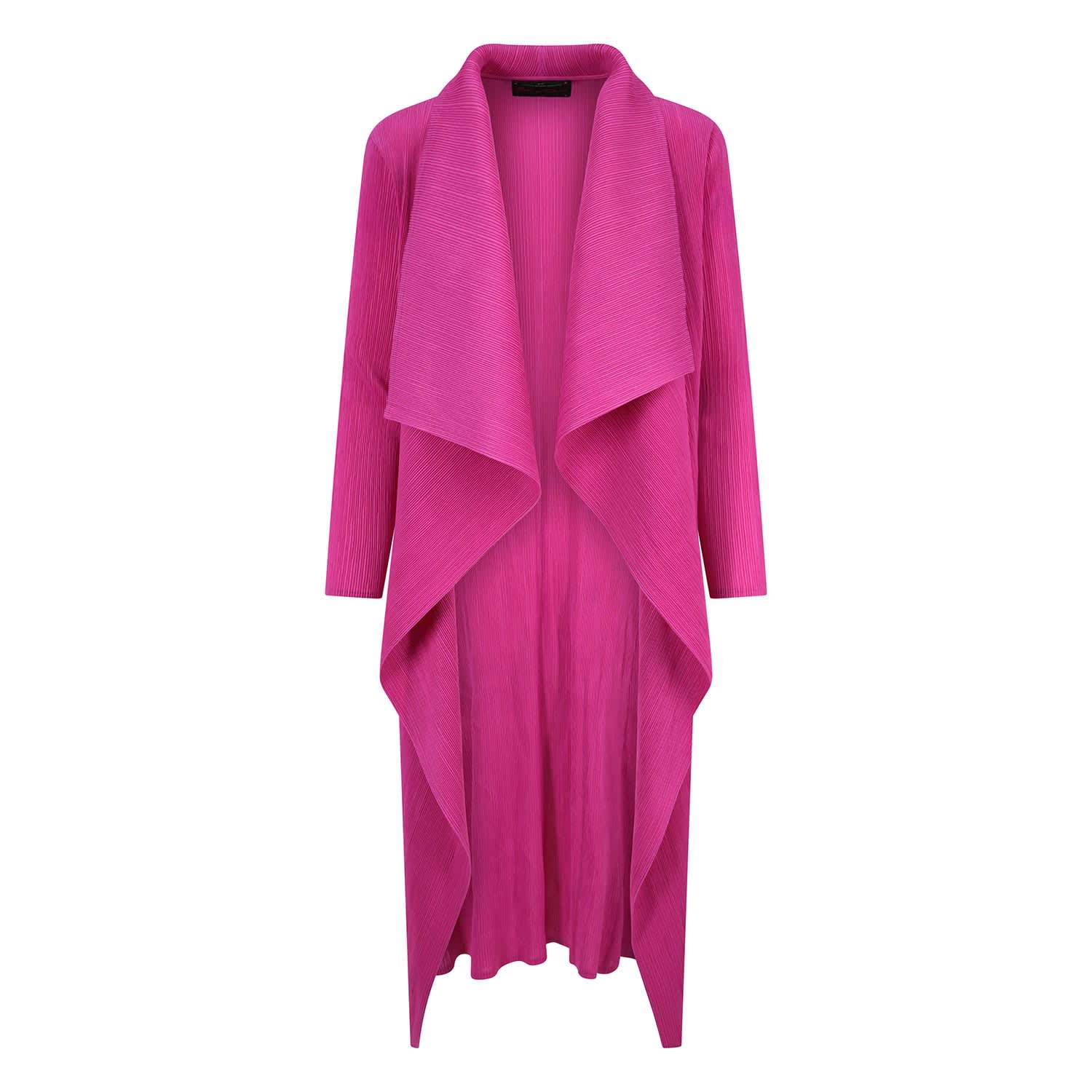 Magenta Waterfall Crinkle Coat Beatrice von Tresckow Wolf Badger