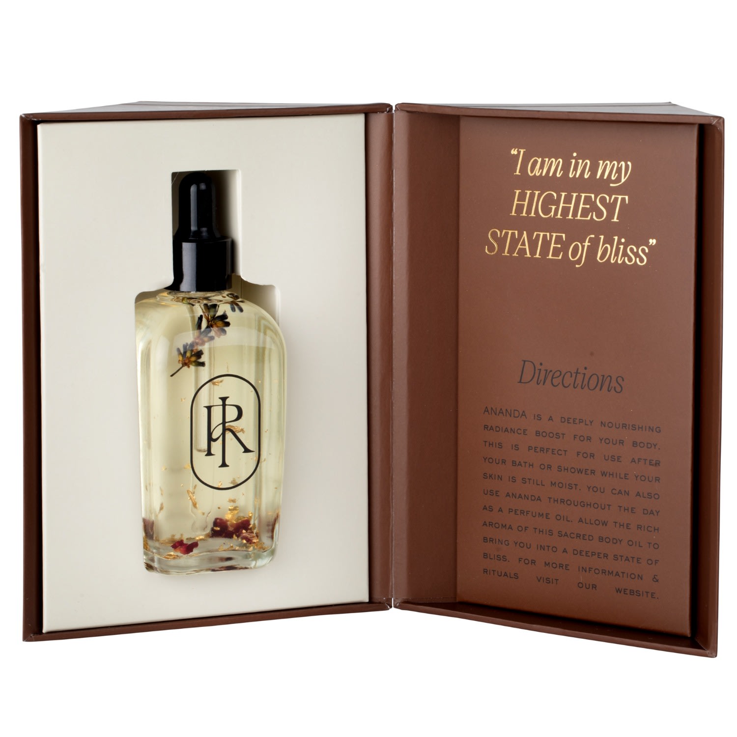 Indie Rose Gold Ananda Moisturising Body Oil In White