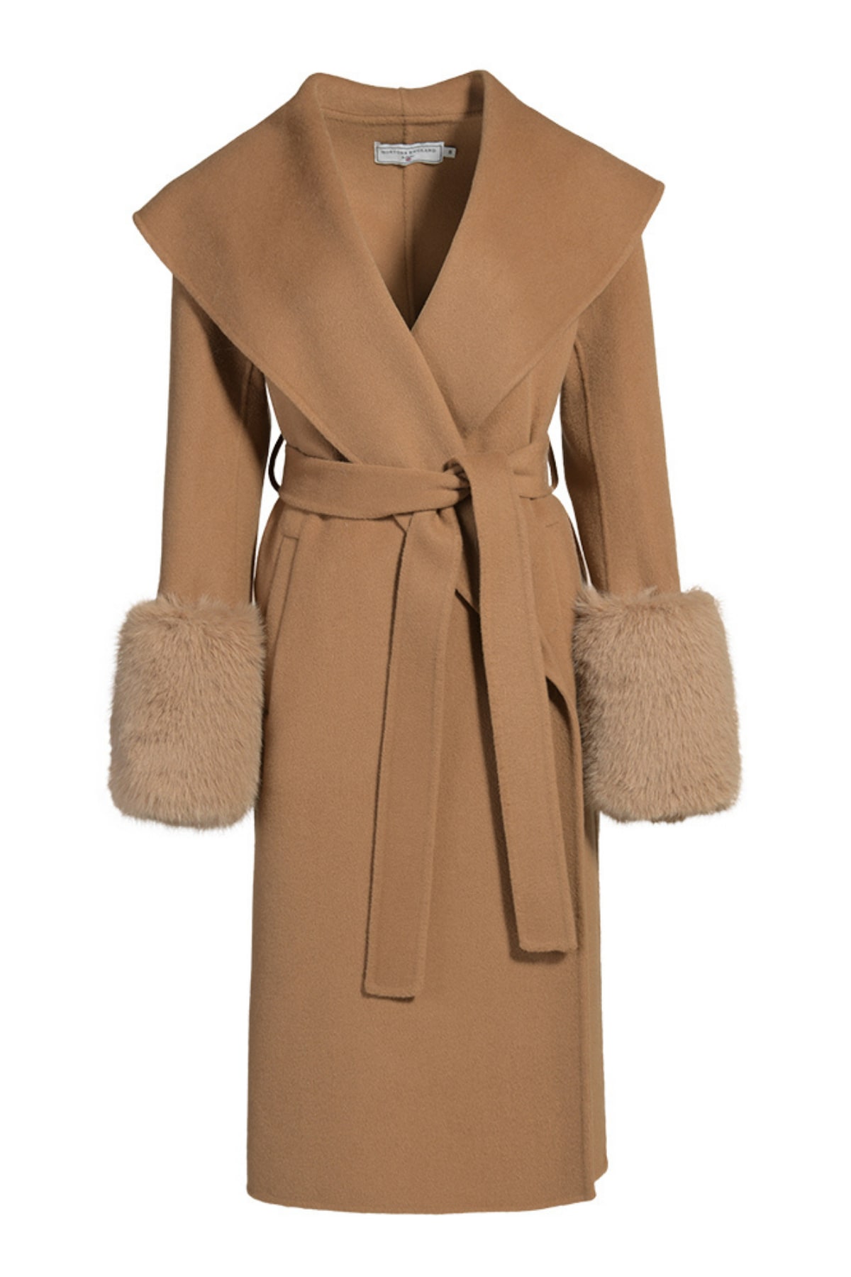 Women's Neutrals Belmont Cashmere Coat Tan | Small | Hortons England
