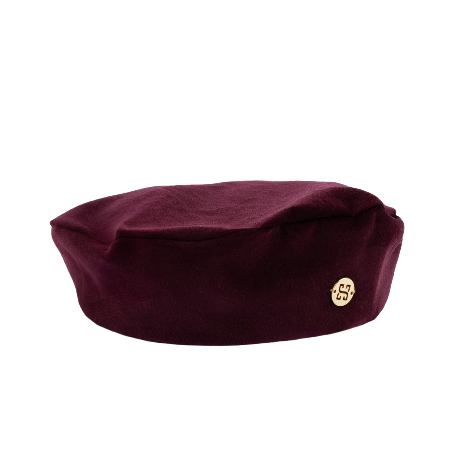 Women's Red Audrey - Burgundy Velvet Beret Hat | Small | Sibi Hats