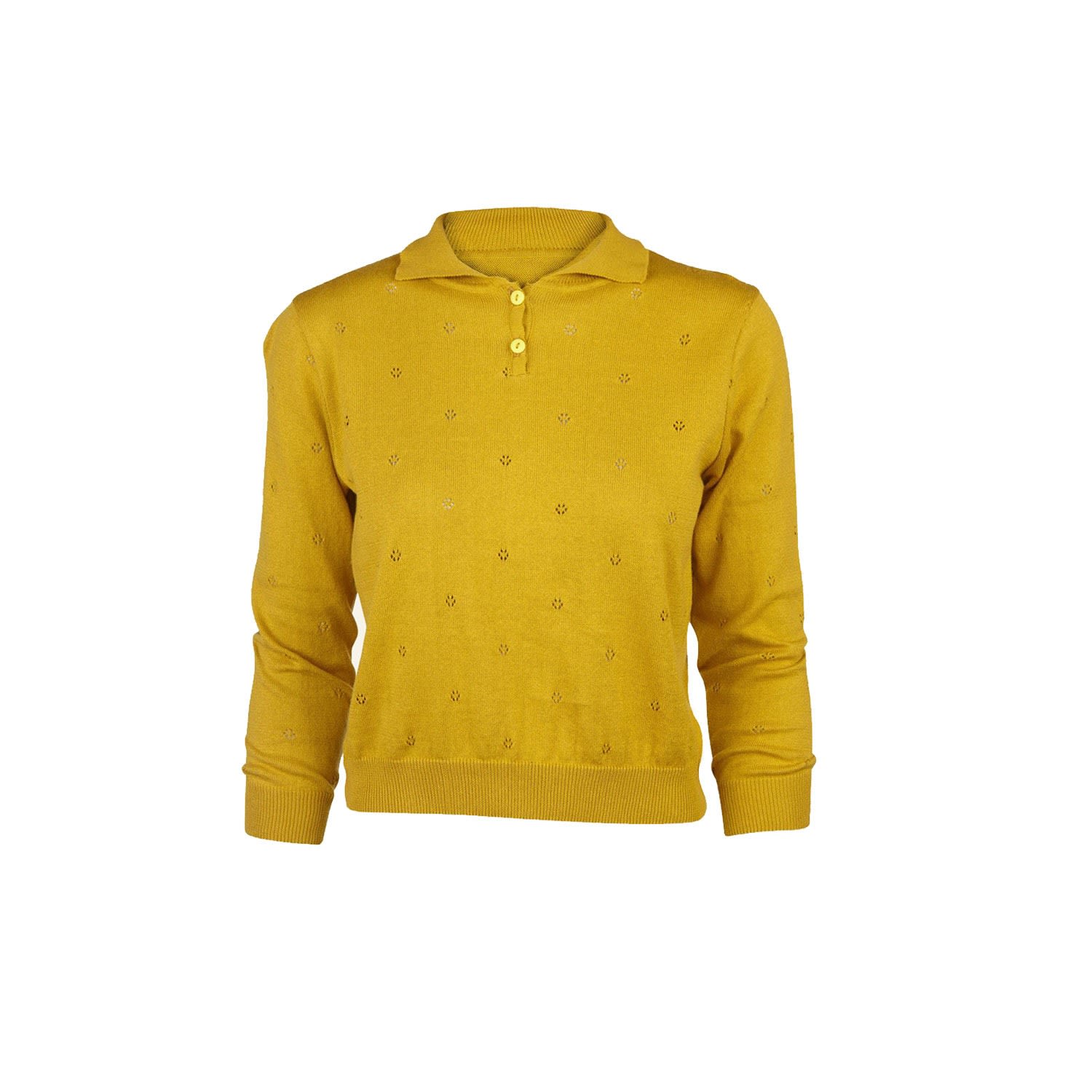Palava Women's Aila - Mustard - Knitted Top In Yellow