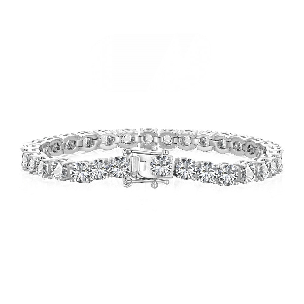 Viviana Halil Women's The Luxxe Tenné Premium Zirconia Bracelet In Pure Sterling Silver Five Mm