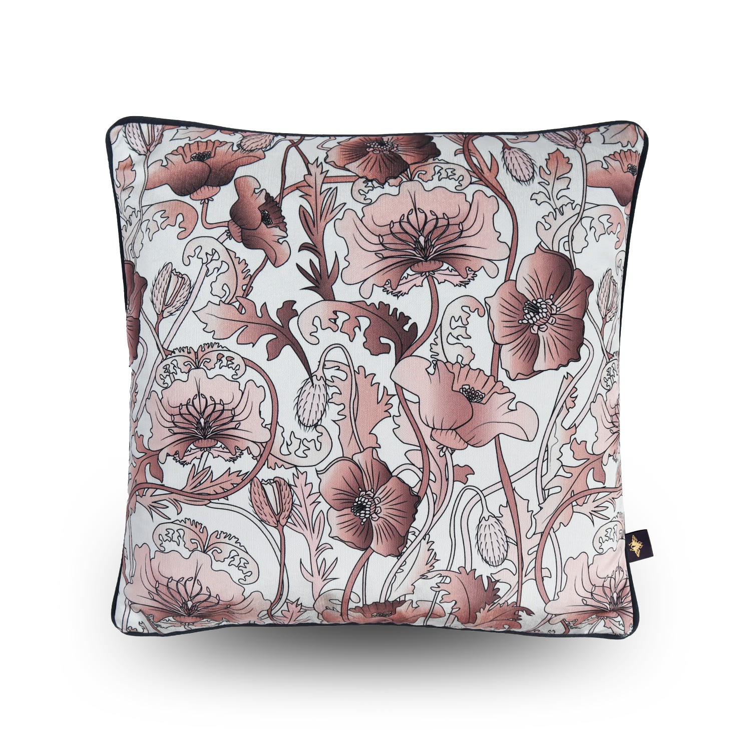 White / Pink / Purple Opium Blush Winter Velvet Cushion The Curious Department