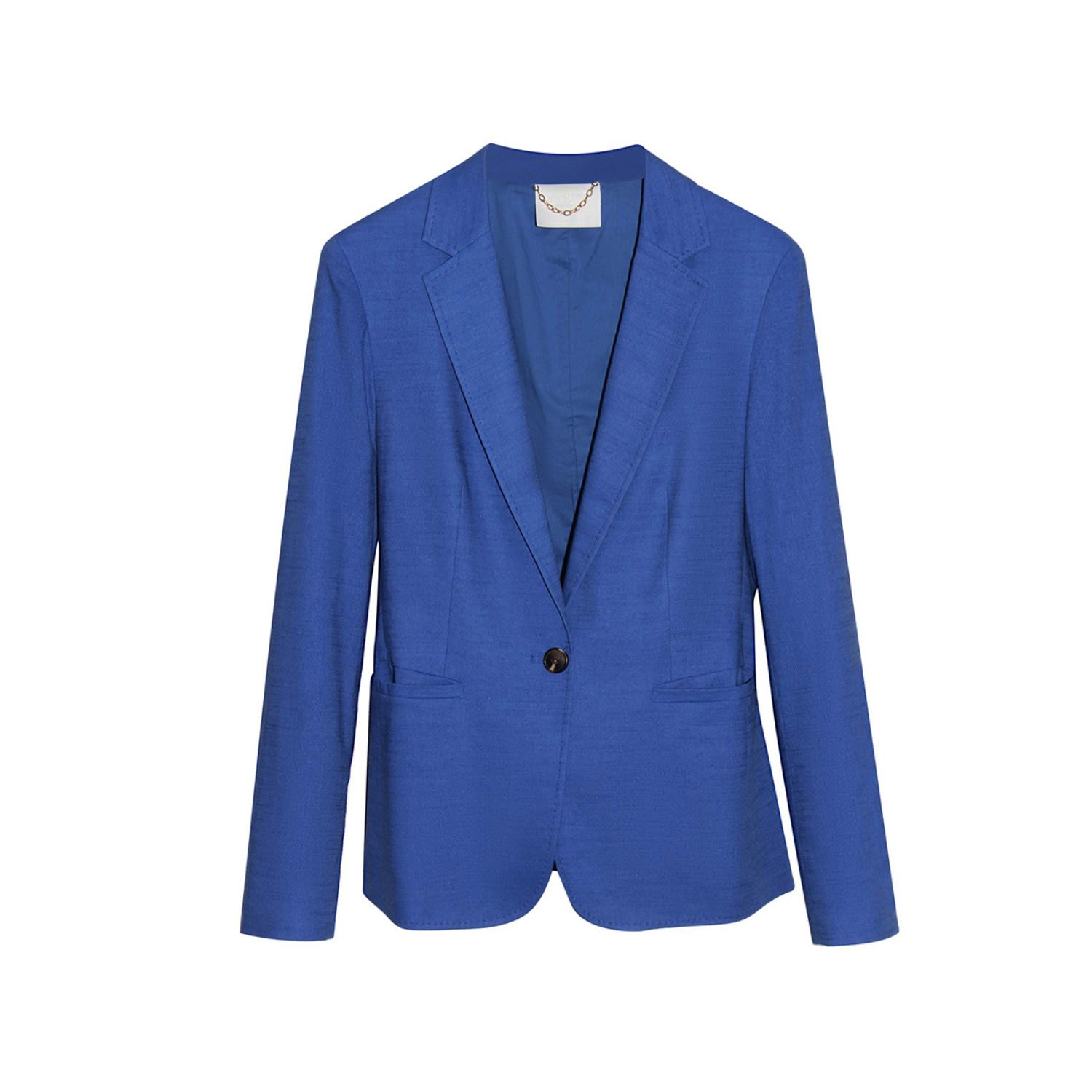 Women’s Betty Cotton Linen Blazer - Blue Medium Gosia Orlowska