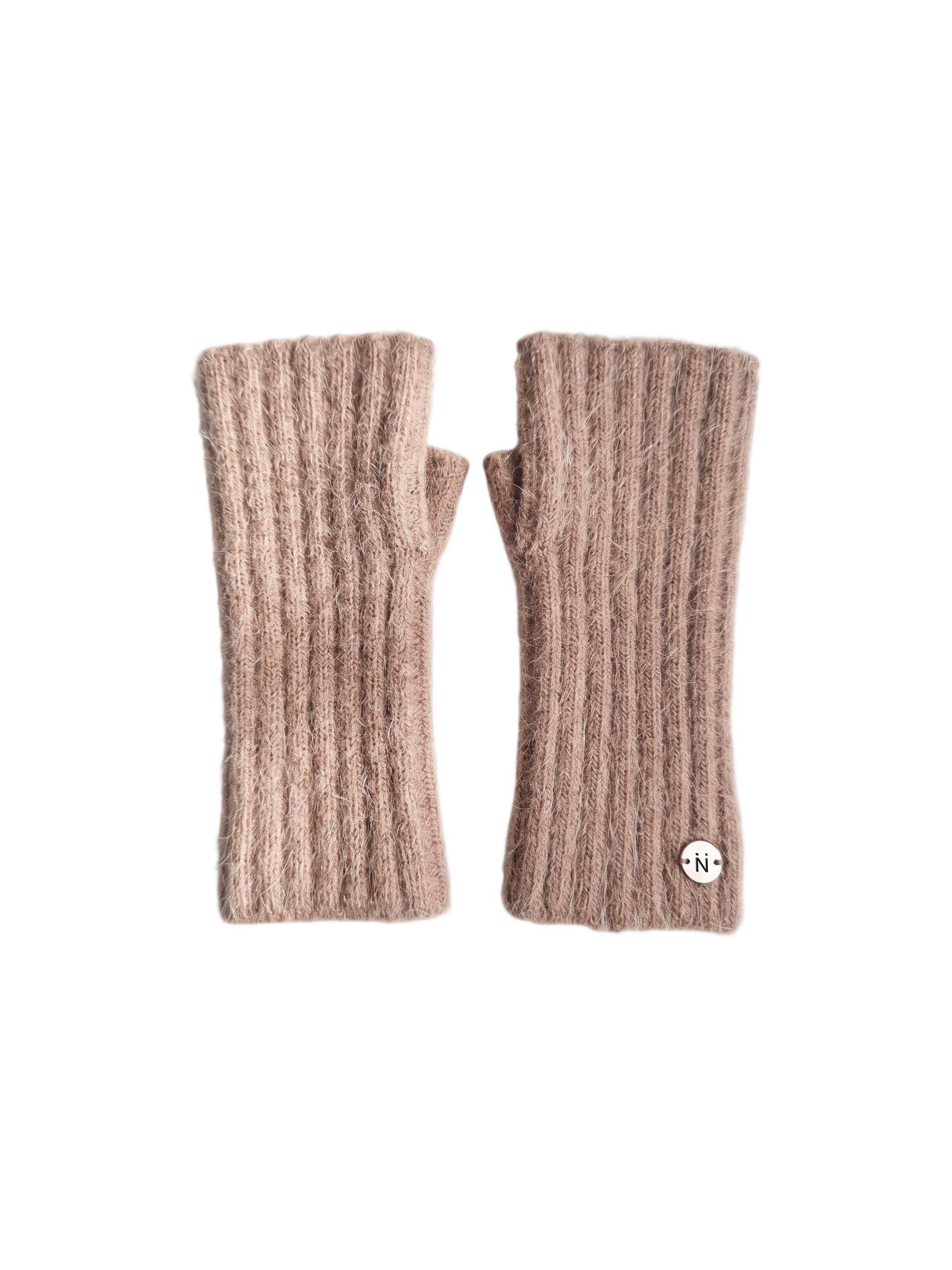 Nooki Design Women's Neutrals Iris Fingerless Gloves - Mink