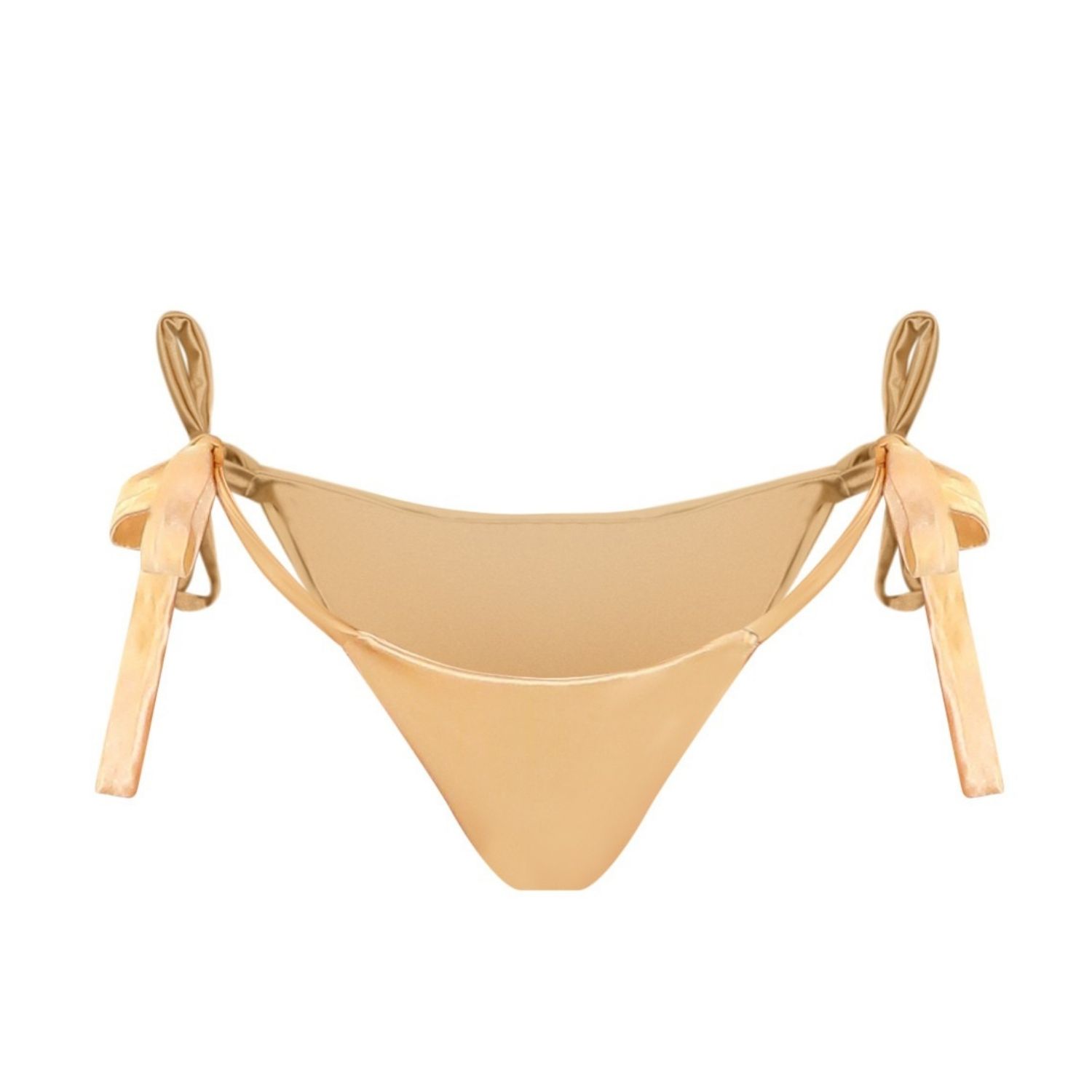 Belletage Swimwear Women's Gold The Champagne Toast Bikini Bottom In Gold