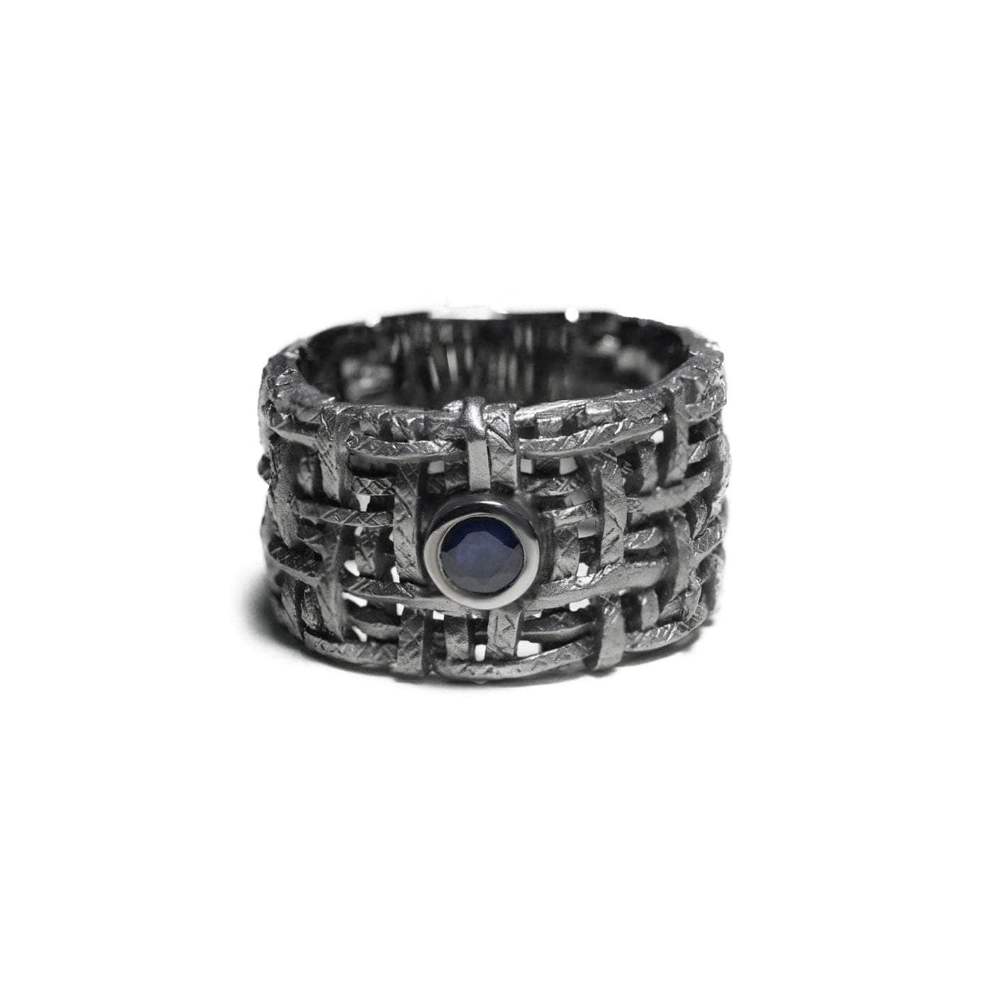 German Kabirski Women's Black / Blue Kail Sapphire Ring In Gray