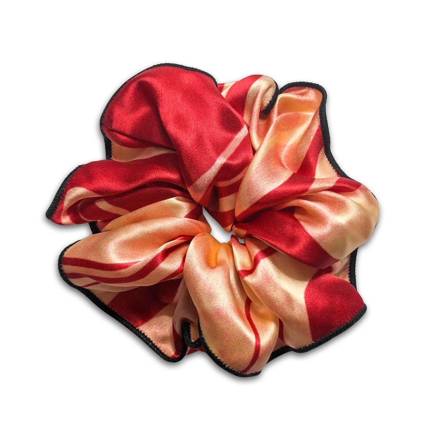 Rakhsh Rakhshi Women's Carmine Sunset Italian Silk Twill Scrunchie In Red