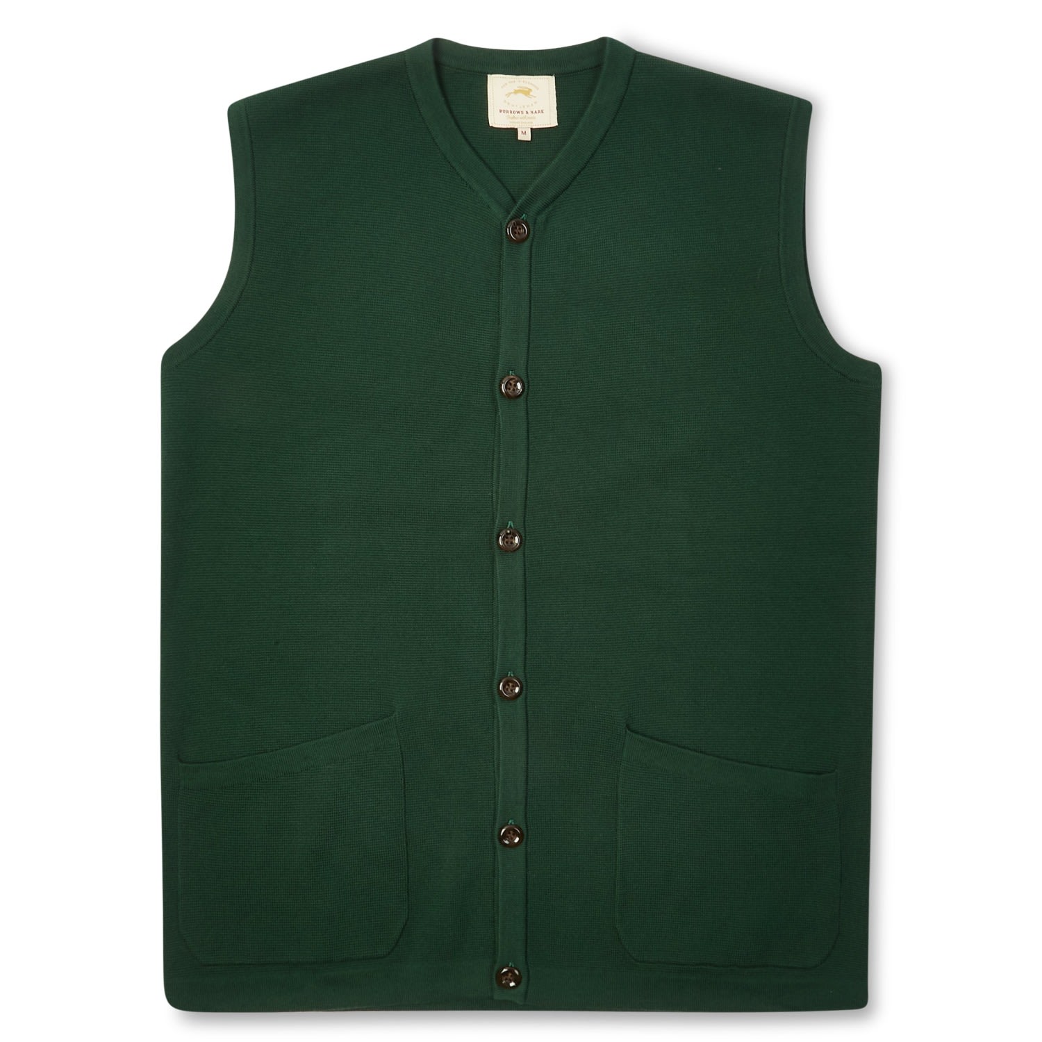 Burrows And Hare Men's Gilet - Green