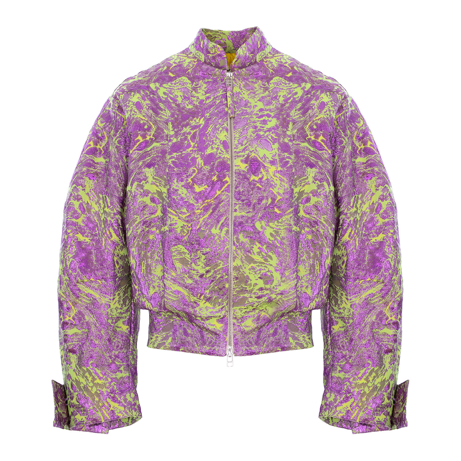 Izabela Mandoiu Women's Electric Marble Bomber Jacket