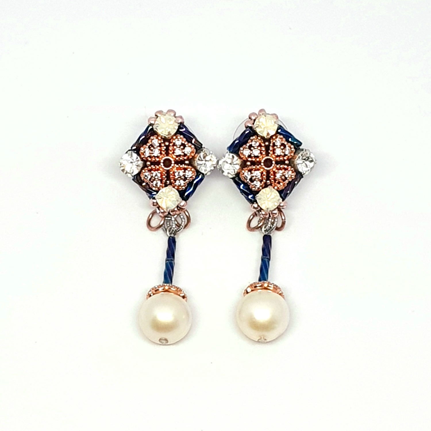 Ariel.c Jewellery Women's White / Rose Gold Kerosang Rosé - Pearl