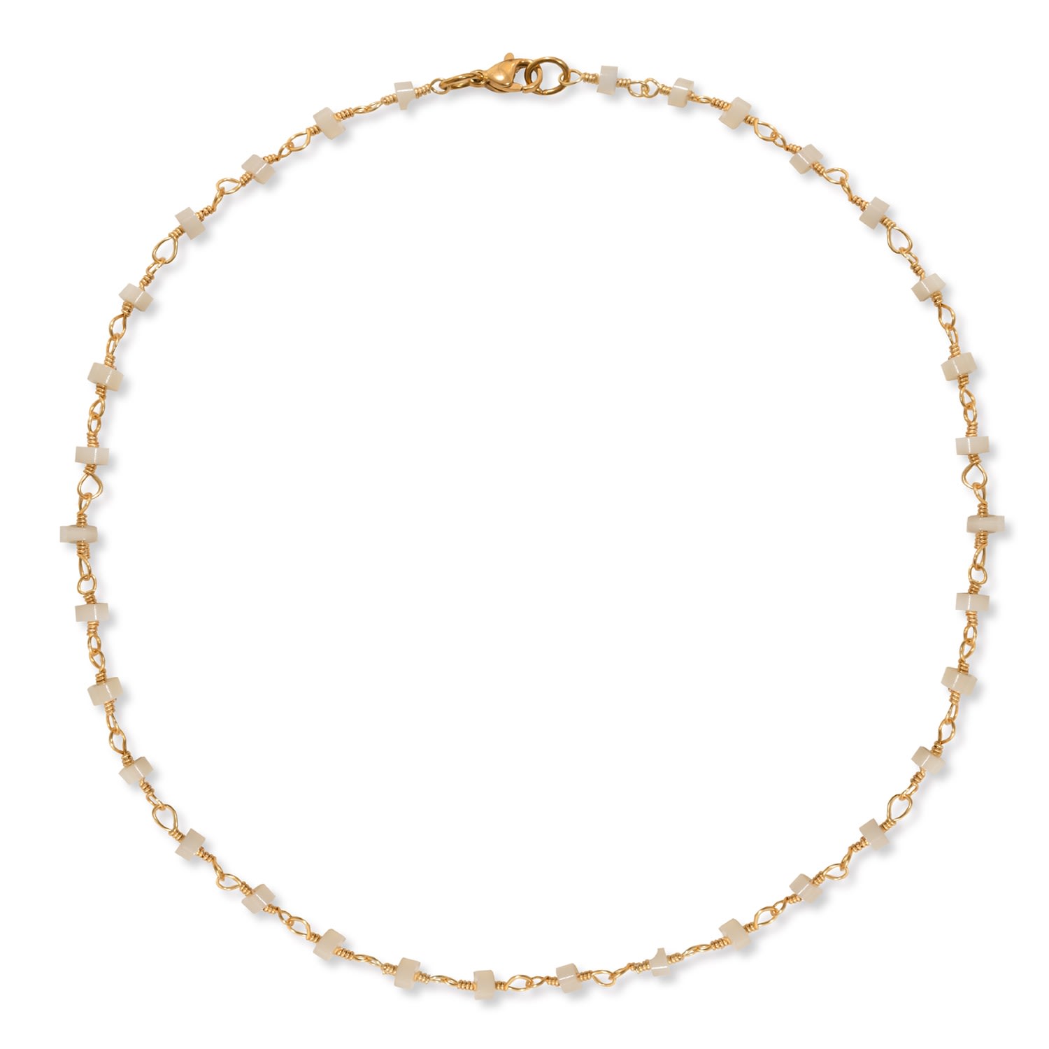 A Weathered Penny Women's Gold White Jasper Wire Necklace In Gold
