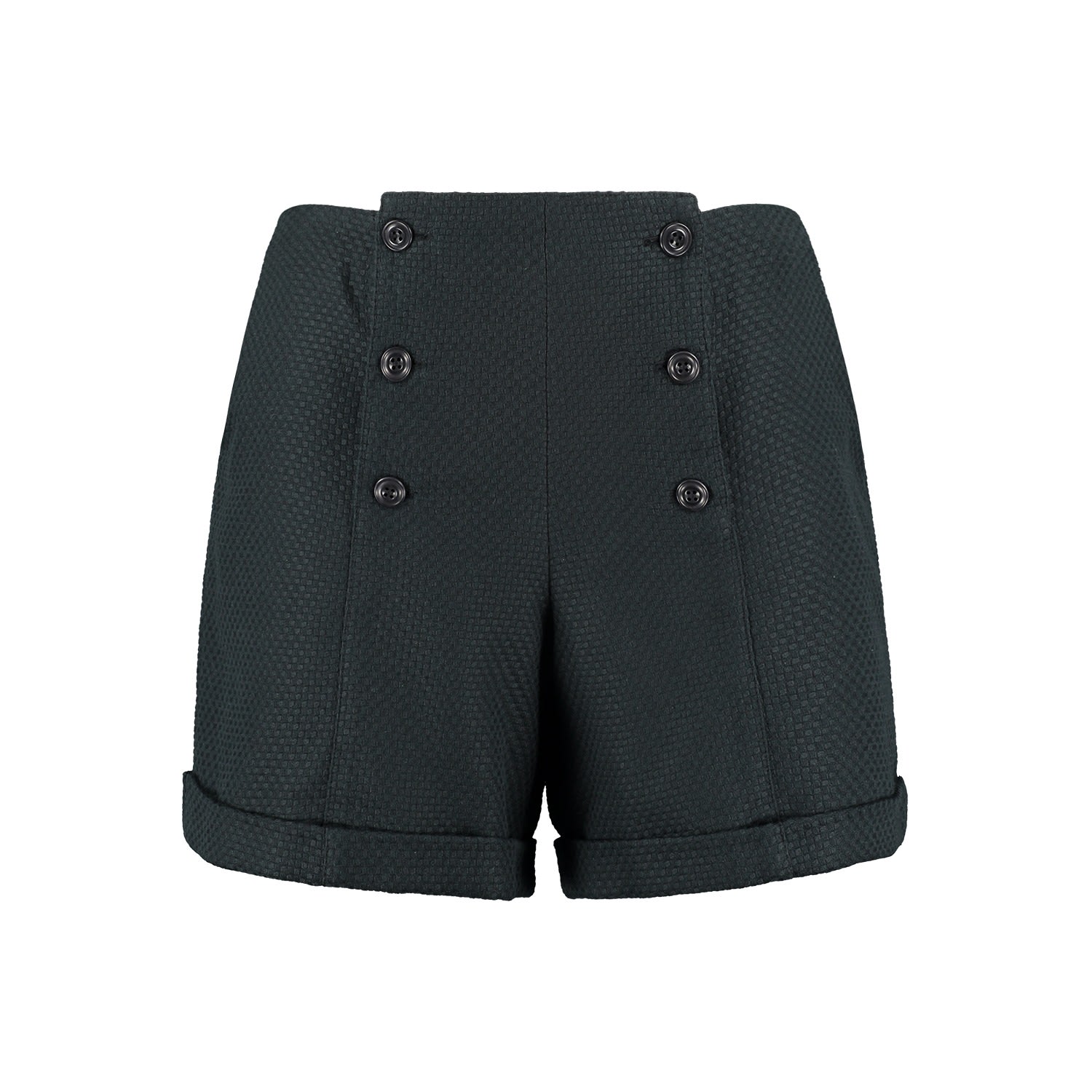 Black Tailored Shorts In Organic Cotton Medium I’mdividual