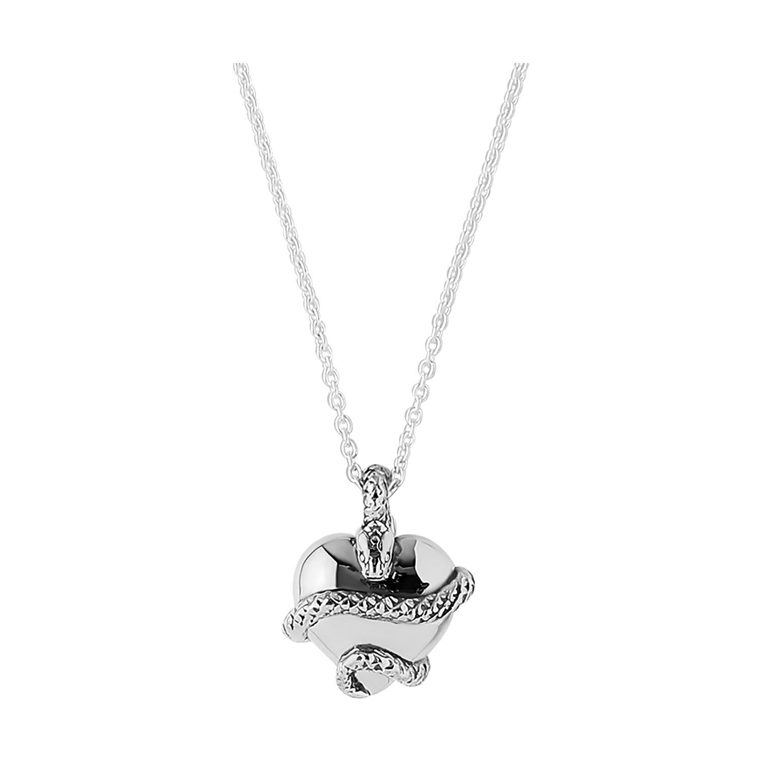 Women’s Silver Wise Heart Charm Necklace Astor & Orion