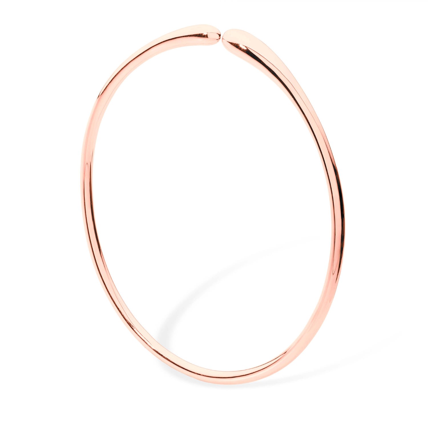 Women’s Open Drop Bangle In Rose Gold Vermeil Lucy Quartermaine