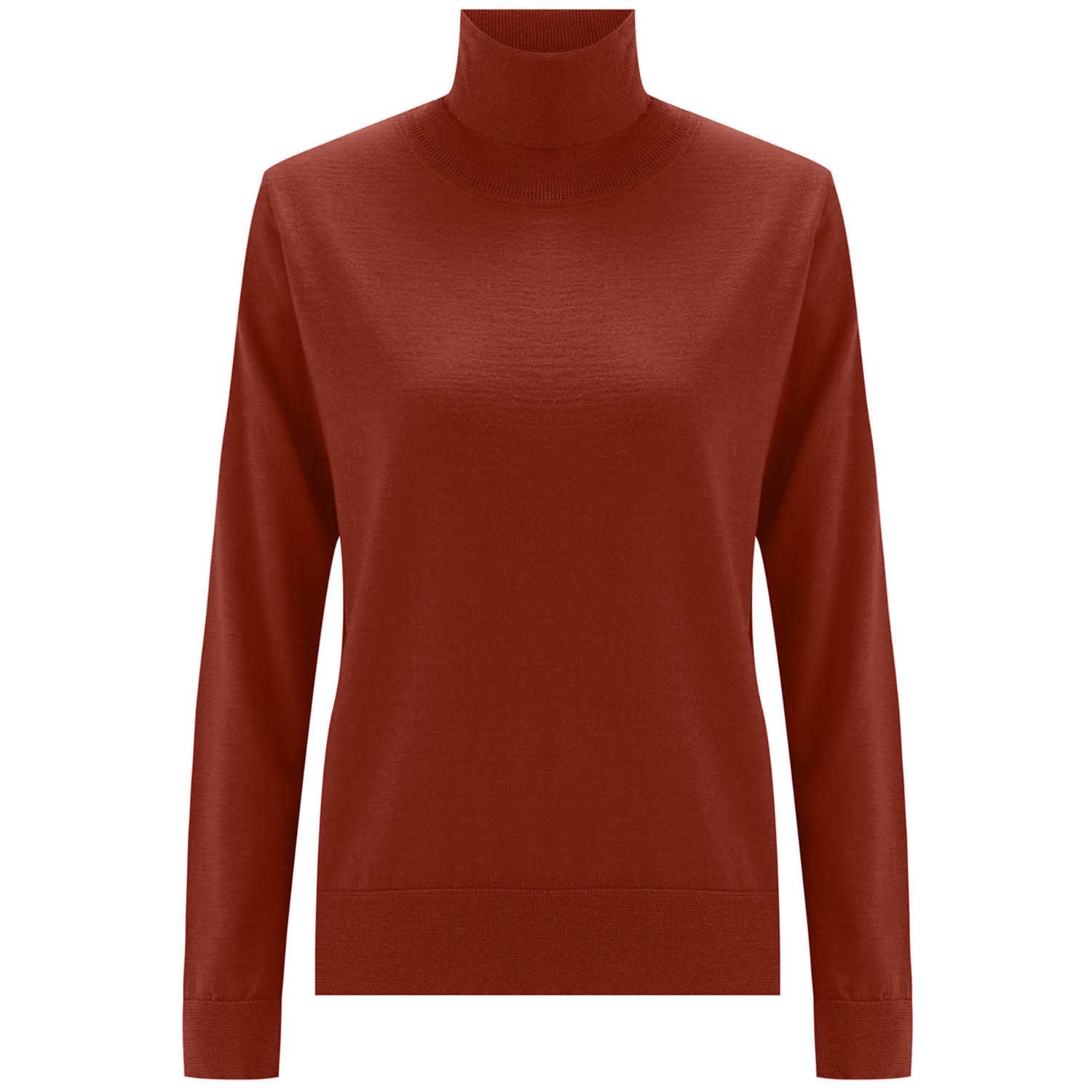 Women’s Valeria Fine Turtleneck Pullover - Brown Small Peraluna