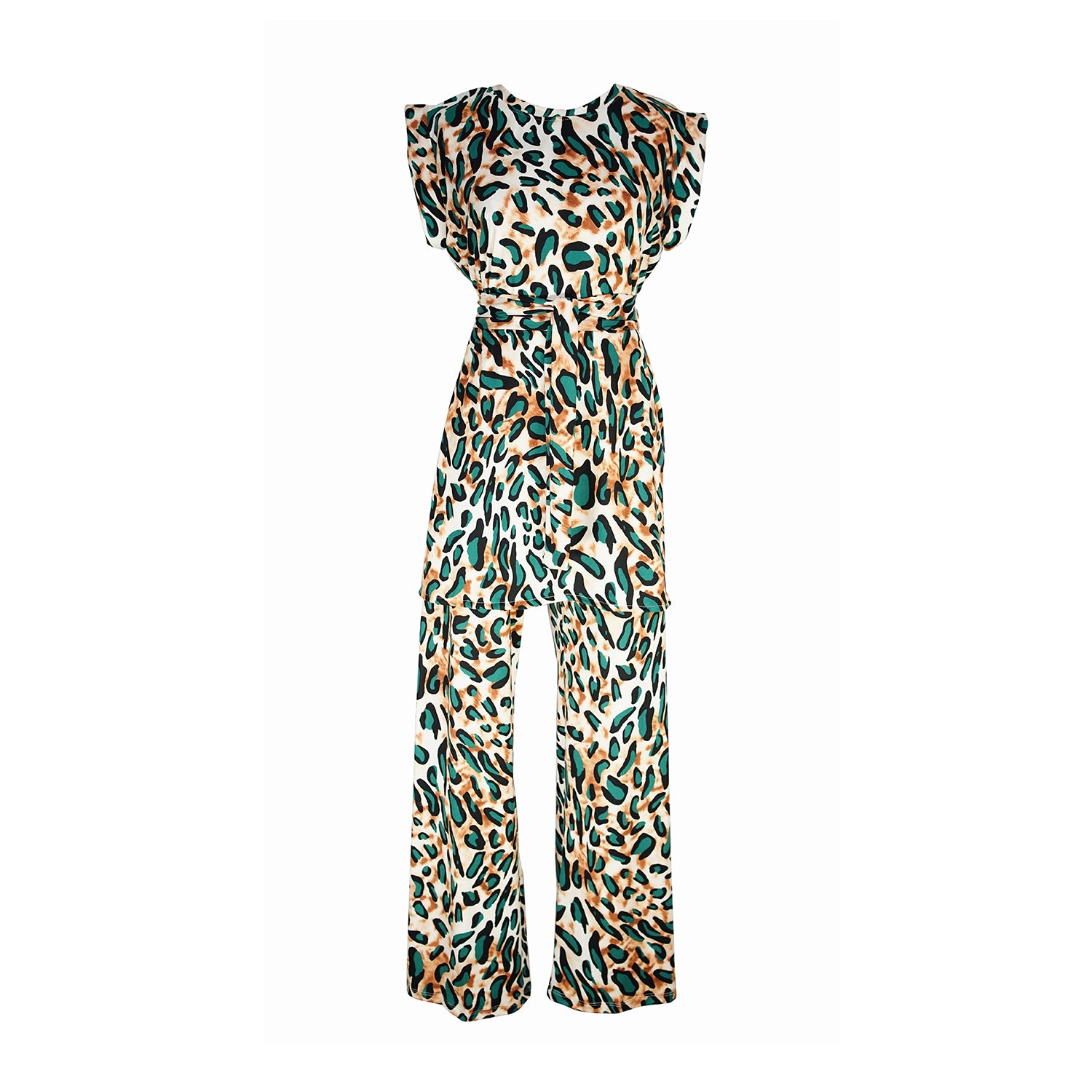 Women’s Bengal Emerald Tunic & Palazzo Set Extra Small Jennafer Grace