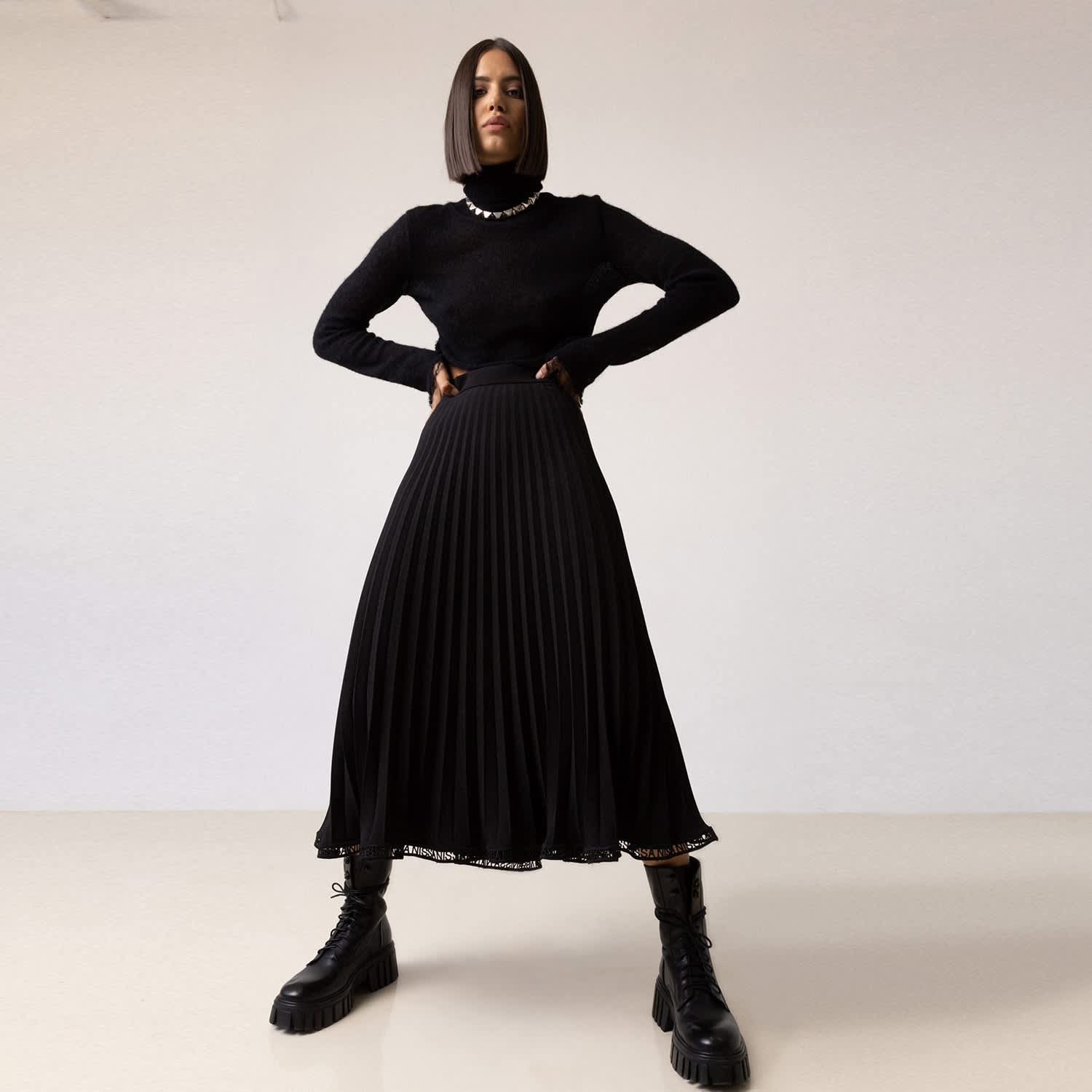 Jersey Pleated Midaxi Skirt, M&S Collection