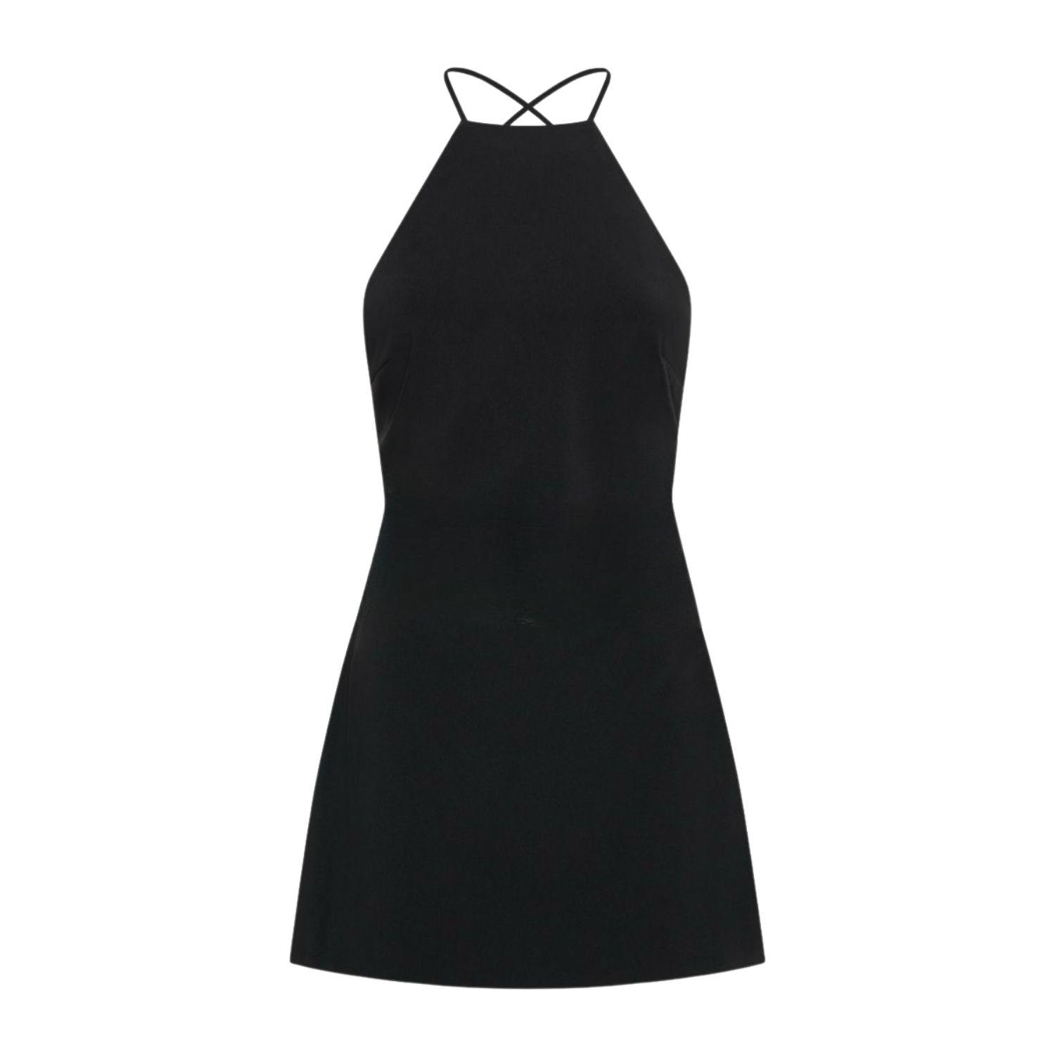 cinch-waist-halter-neck-mini-