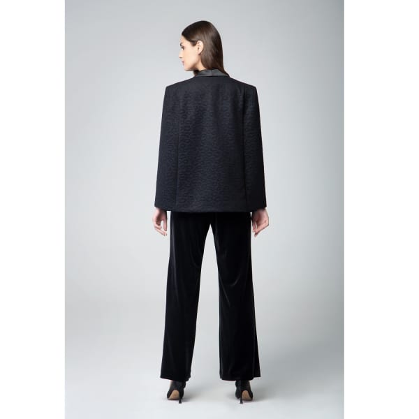 Rumour London Stephanie Wool Tuxedo-style Cape With Animal Jacquard Pattern In Animal