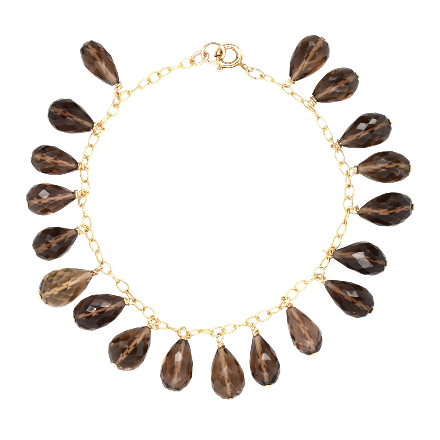 Lori Kaplan Design Women's Gold / Brown Smokey Topaz Bracelet