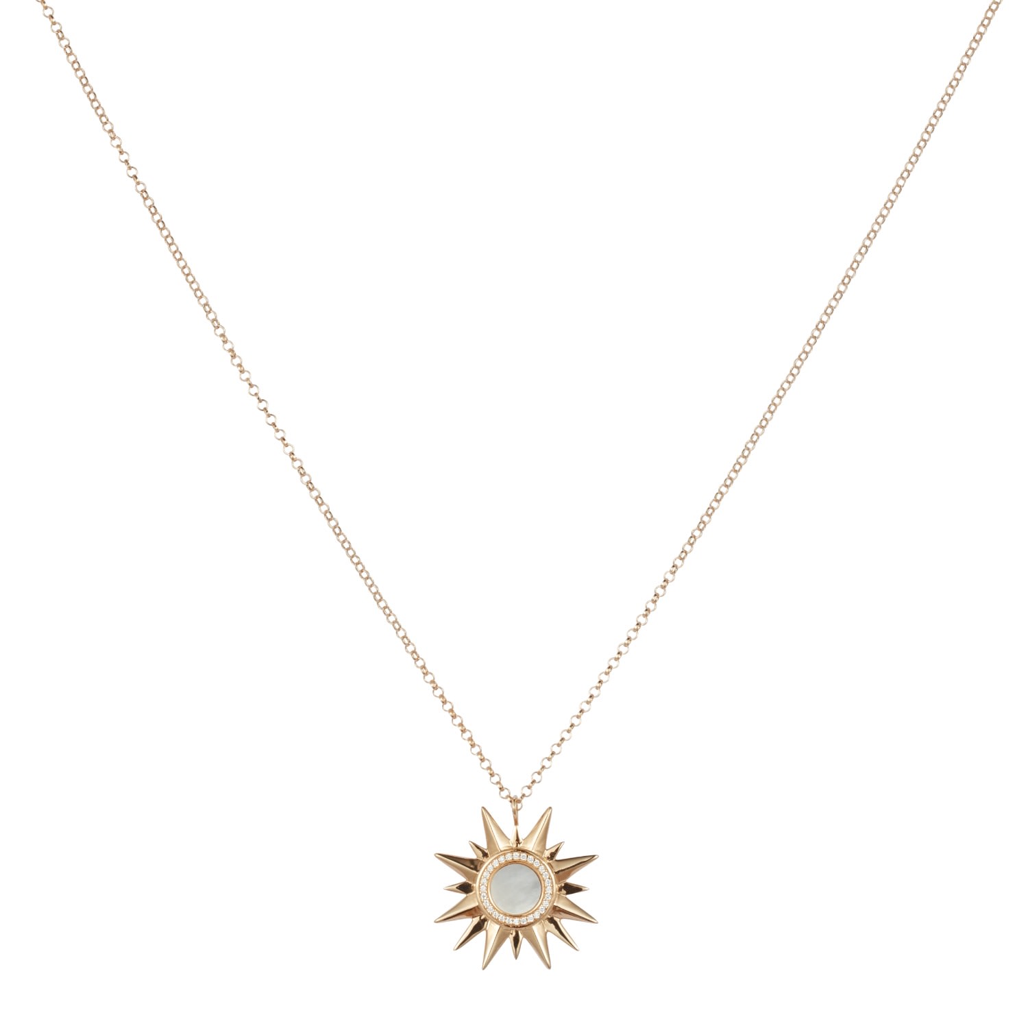 Women’s Sunburst Pendant - White Mother Of Pearl Toolally