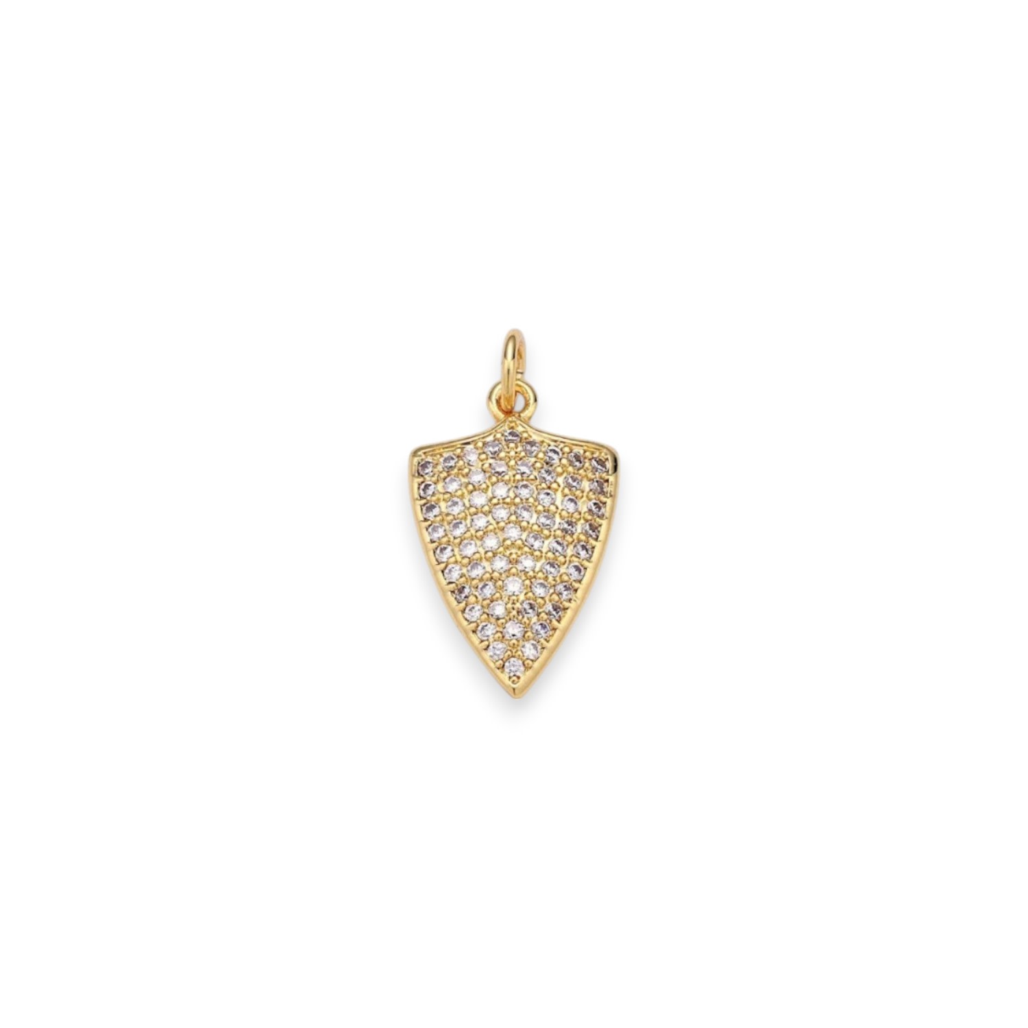 Alexie Of Athens Women's Gold Radiant Guardian Shield Charm