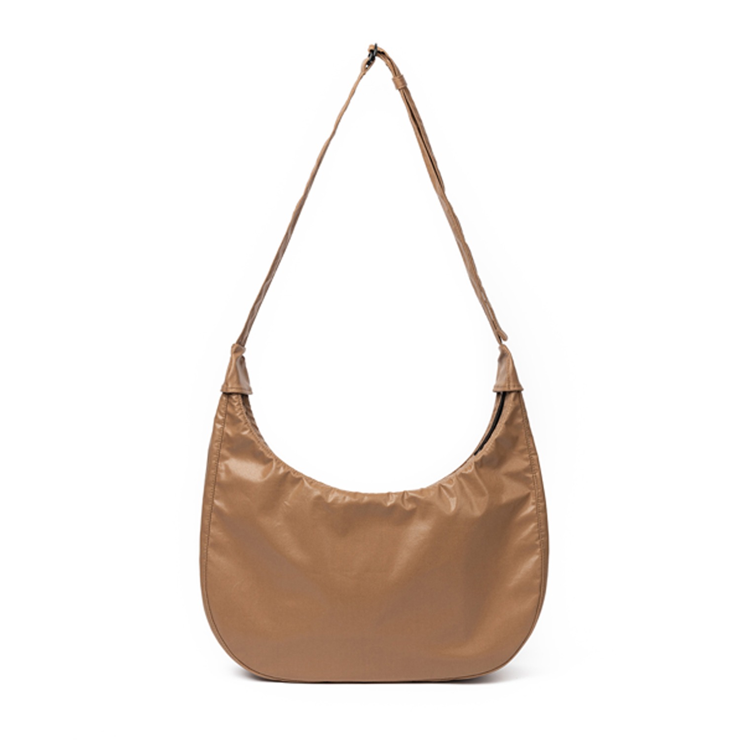 HAHARCHIVE ★ CRESCENT COATED HOBO BAG (BRWON) After Pray Edition | Crescent Coated Hobo Bag - Brown | HAH