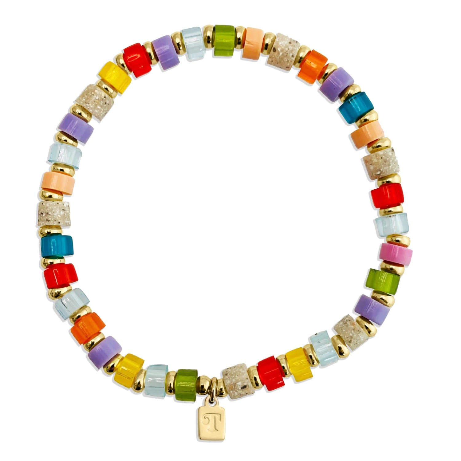 Toolally Men's Beaded Bracelet - Rainbow