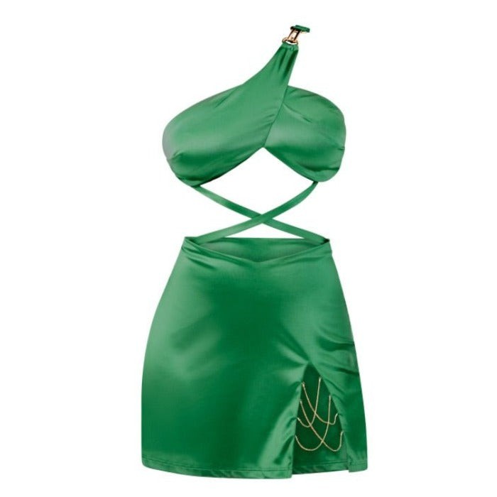 Women’s Green Luna Dress In Emerald Extra Large Sincerely Ria