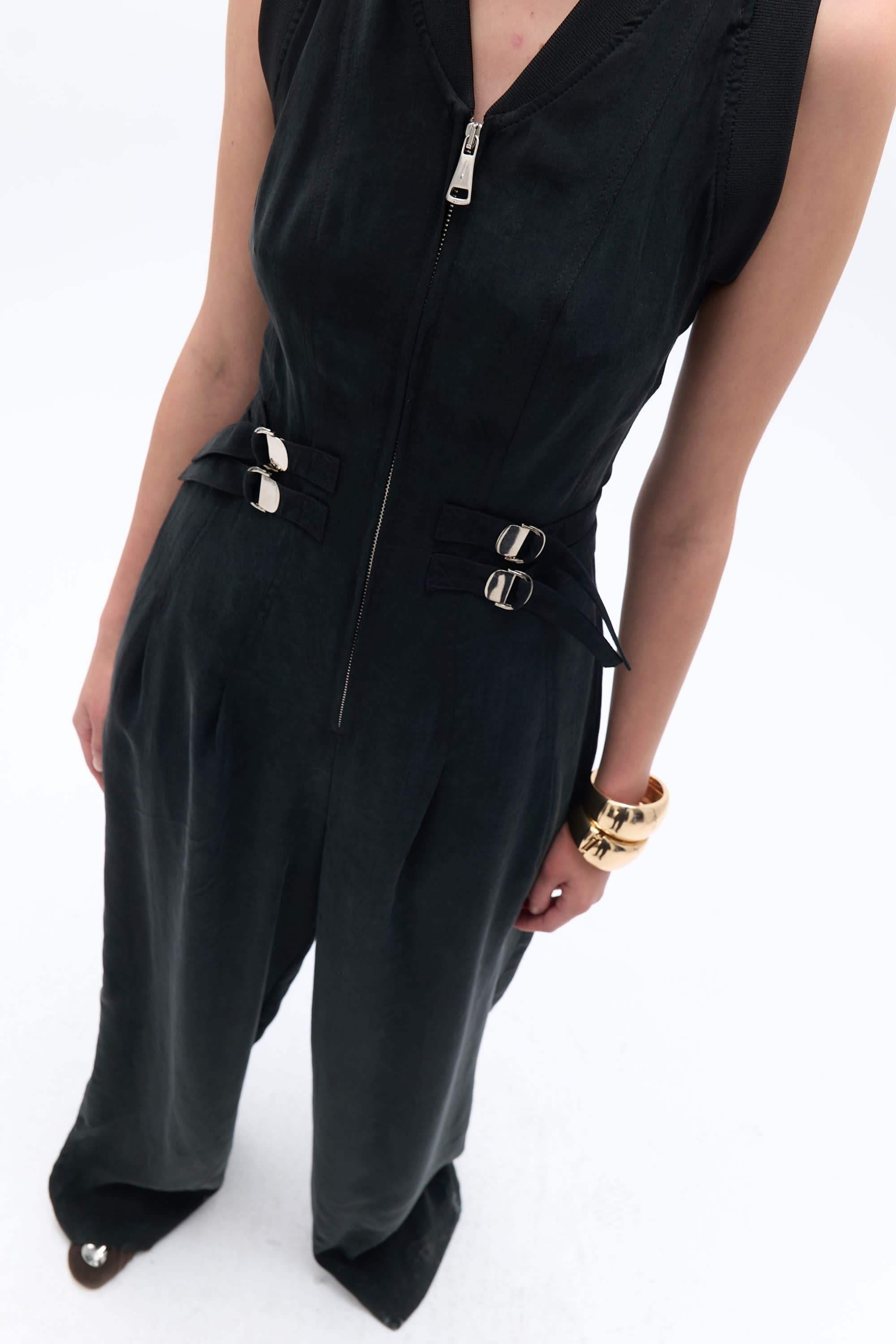 Bomber Neck Jumpsuit | NOCTURNE | Wolf & Badger