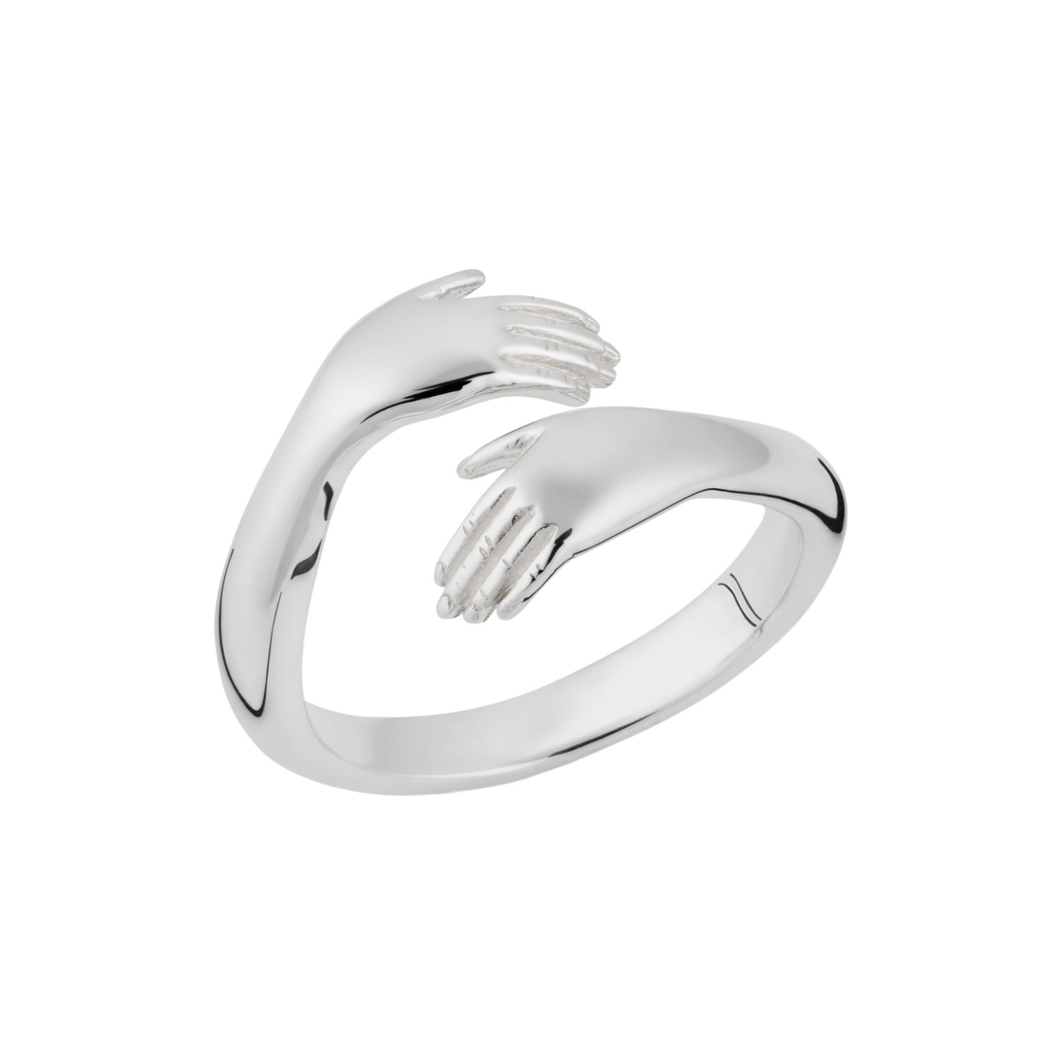 Women’s Sterling Silver Hug Ring Lily Charmed