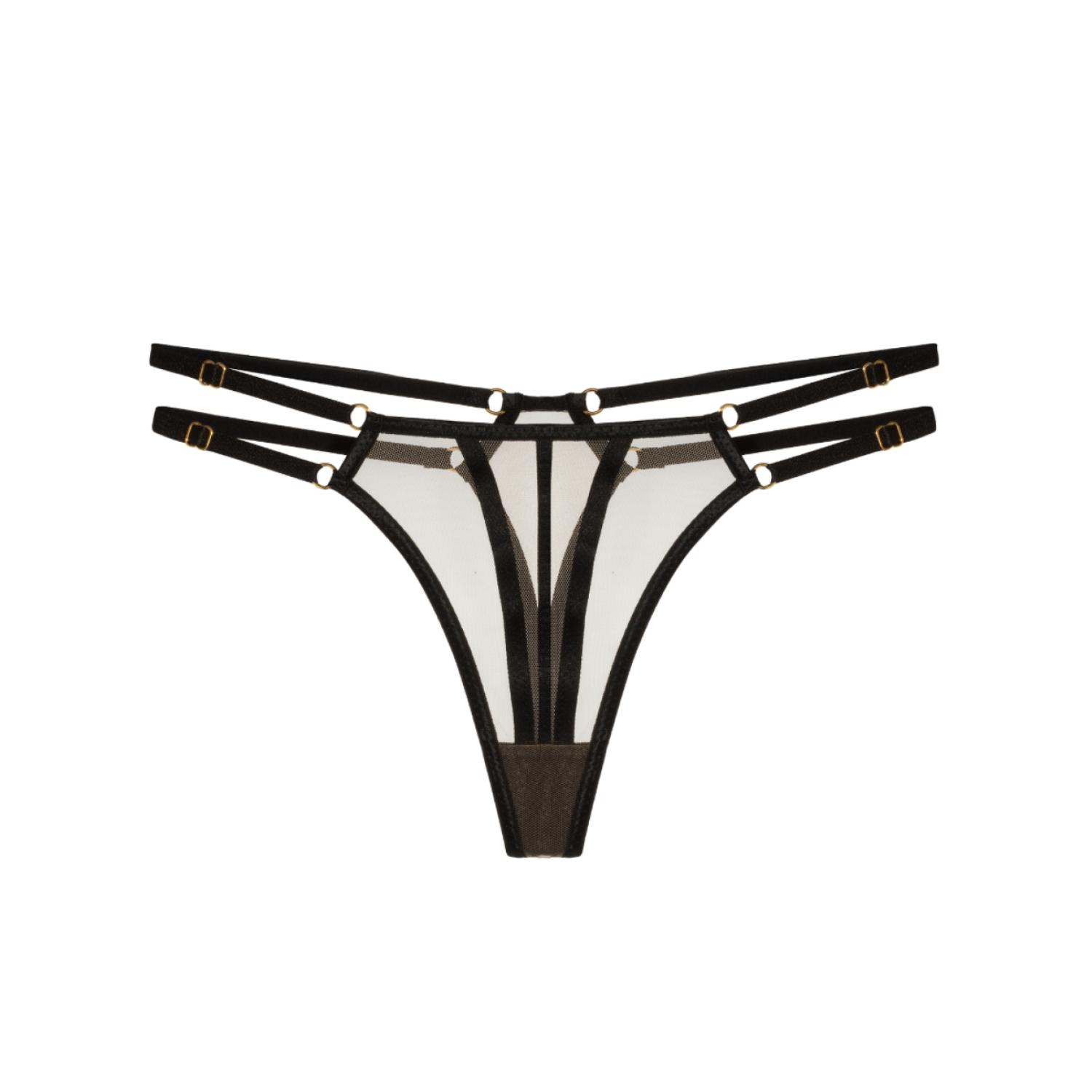 Perilla Women's Pleasure Thongs In Brown/yellow