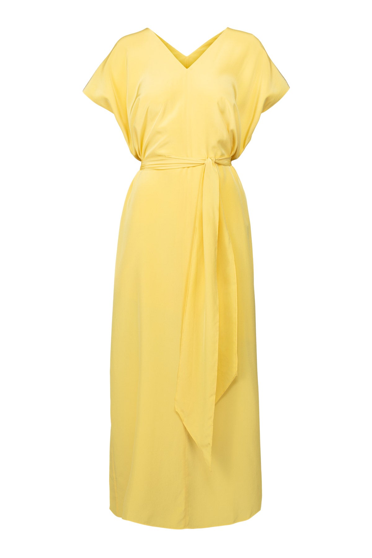 Women’s Yellow / Orange Zoe Silk Maxi Dress - Lemon Large Framhūs