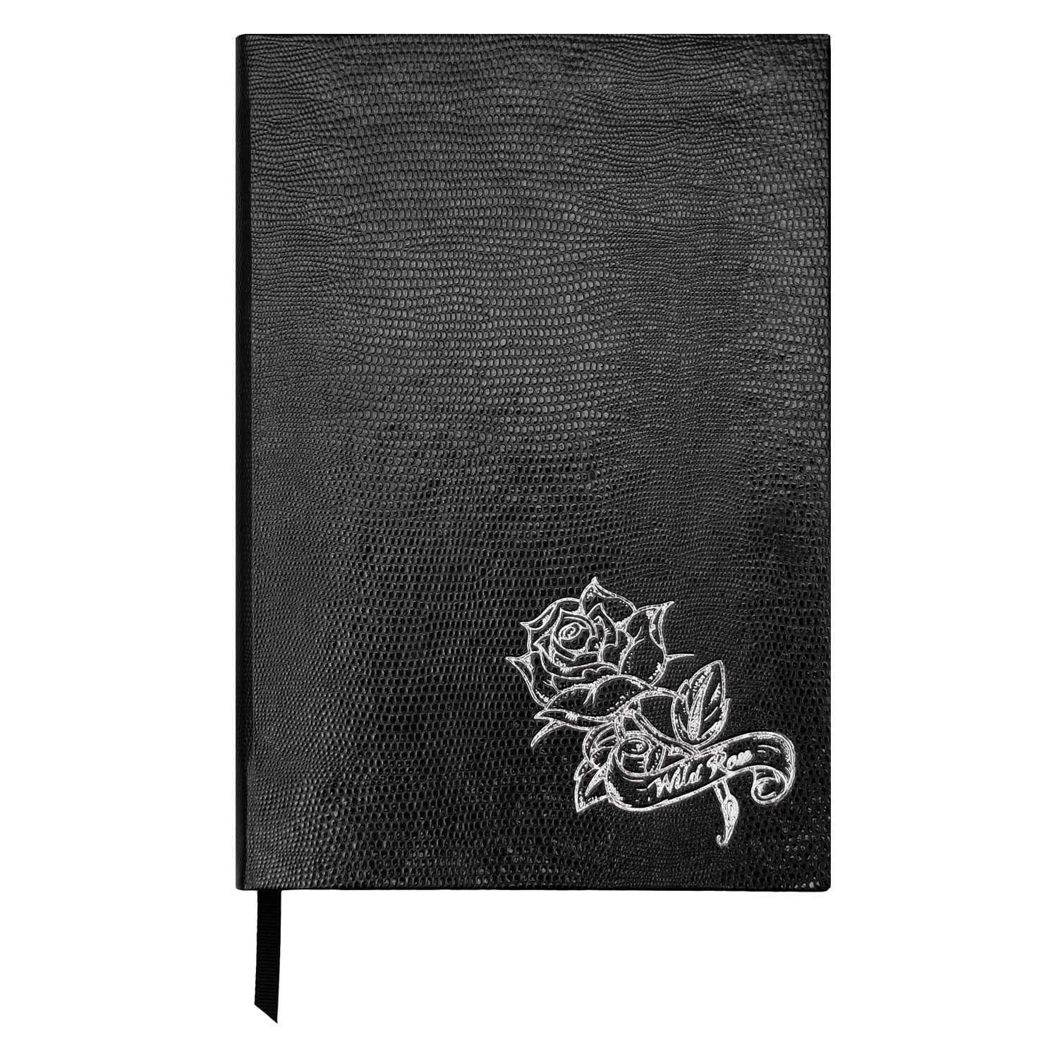 Black Tattoo Notebook Wild Rose Sloane Stationery