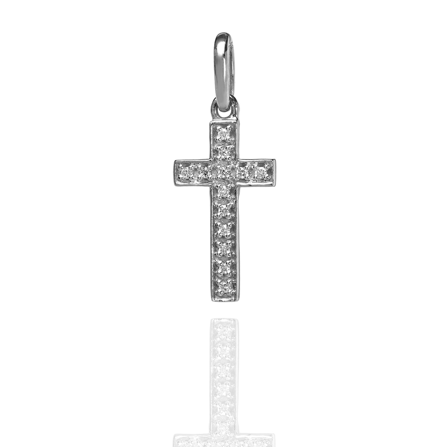 Diamond studded best sale cross