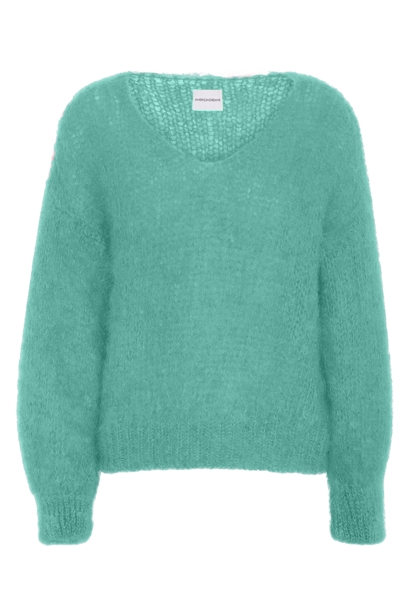 Americandreams Women's Milana Ls Mohair Knit Seafoam Green