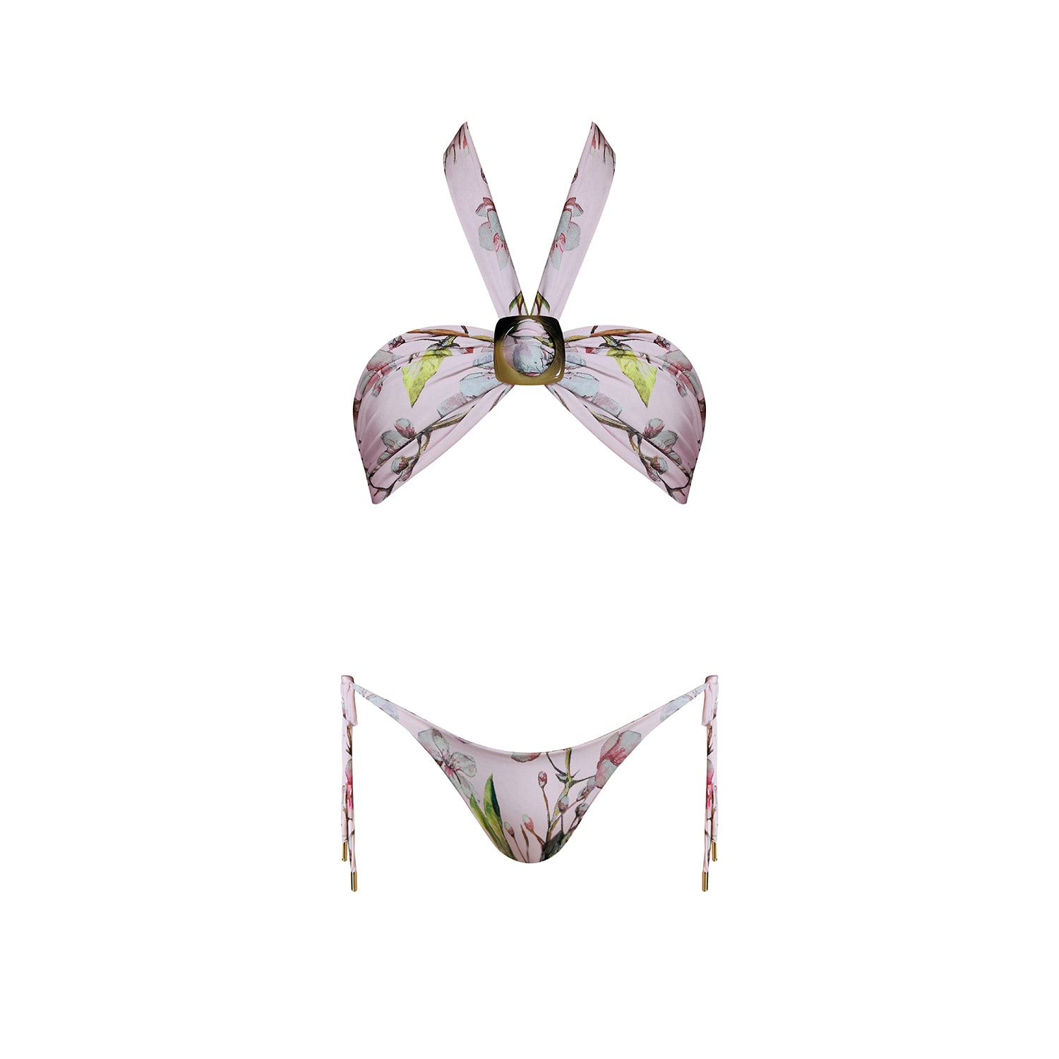 Women's Pink Coastal Calm Bikini | Large | Nur Karaata